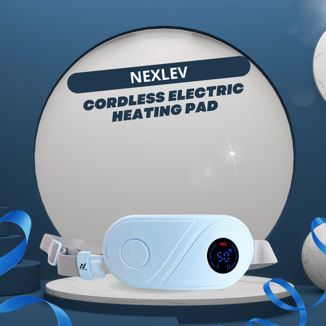 Relieve Pain On-the-Go with Nexlev Cordless Electric Heating Pad (CM-01)