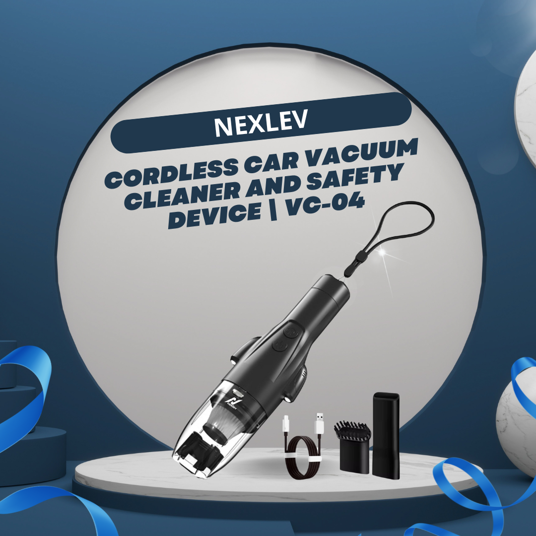 Essential Car Care with a Cordless Vacuum Cleaner: Nexlev VacuSafe VC-03