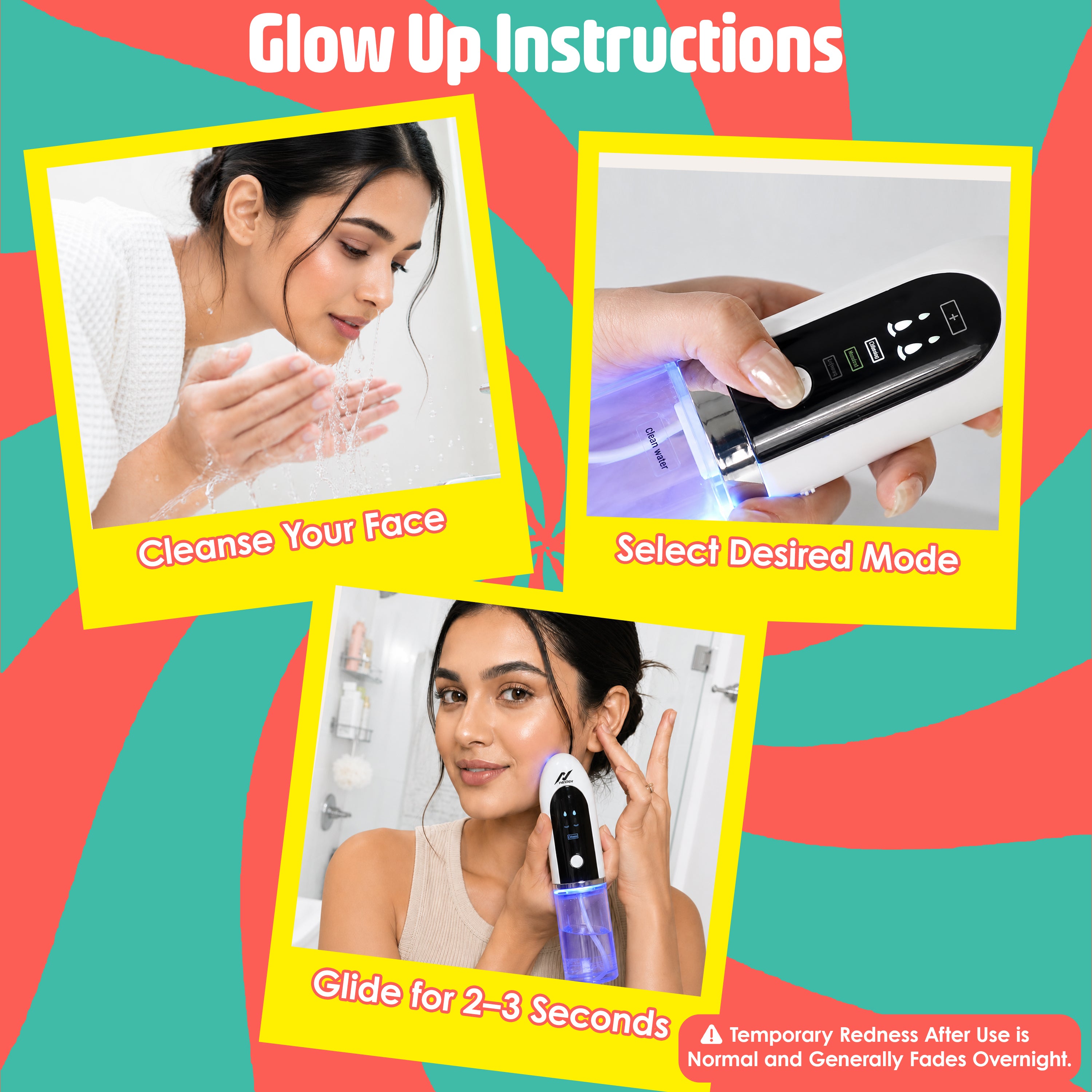 NexLev Blackhead & Whitehead Remover Tool | Rechargeable |1Hr Use| Acne & Pimple Pore Cleaner | 6 Heads | Electric Derma Suction Machine | Hydra Facial Cleanser Device for Face |For Men & Women |BR-01