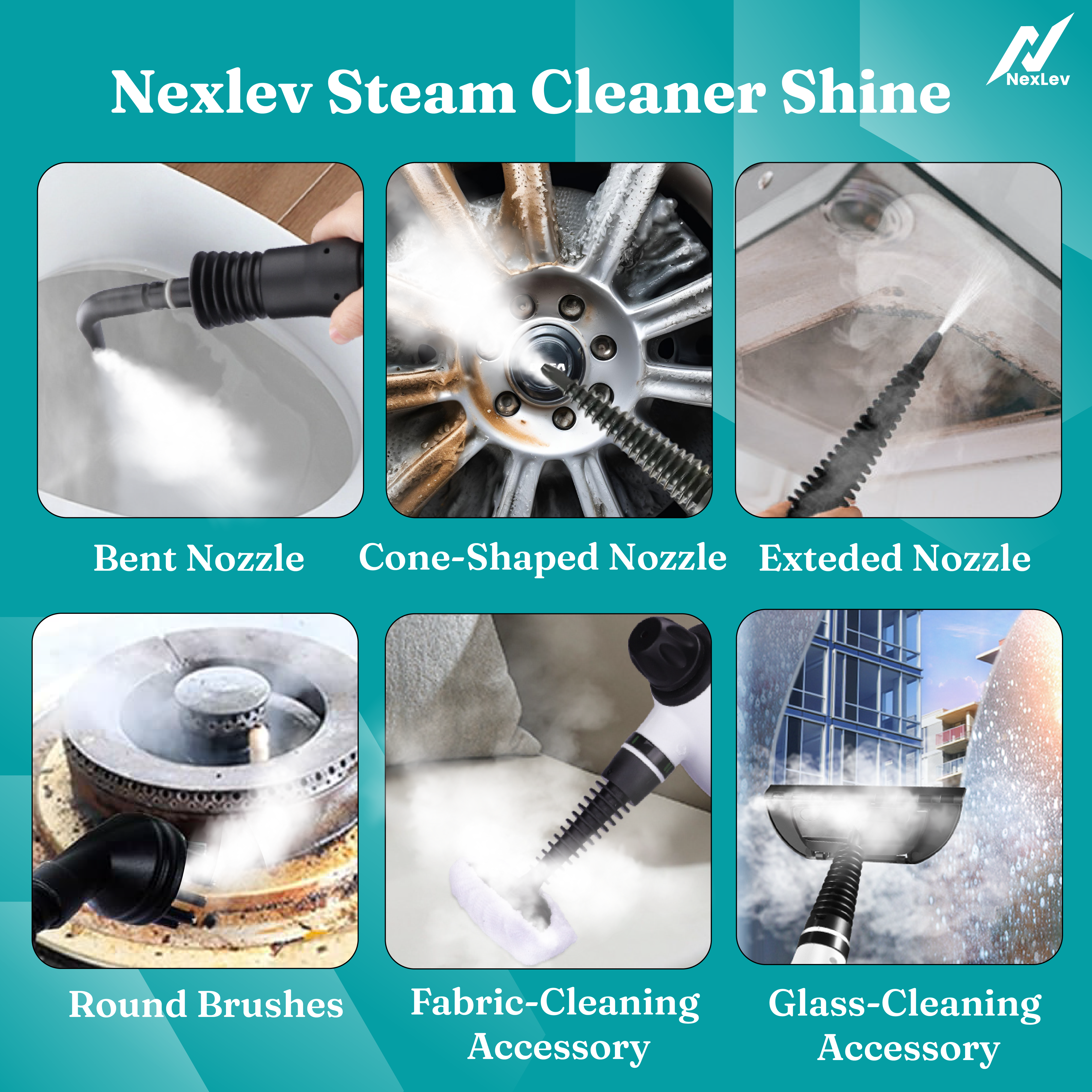 NexLev Shine Steam Cleaner | SC-02