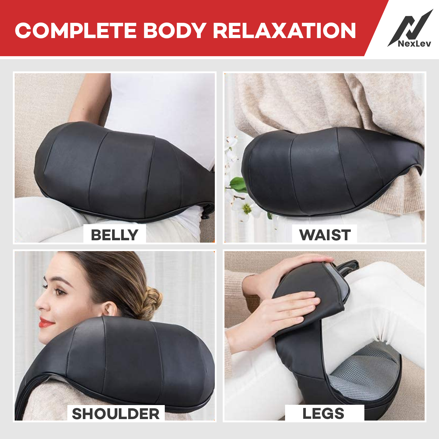 NexLev Neck & Back Massager | BM-02
