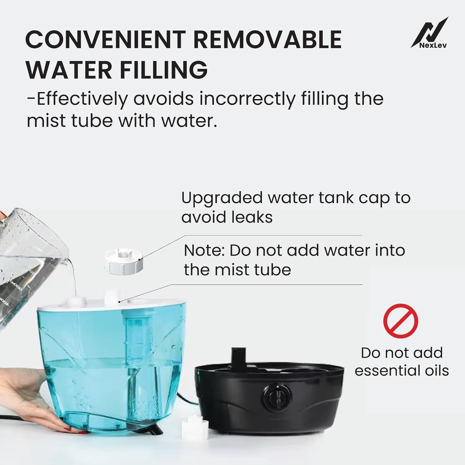 NexLev Cool Mist Humidifier | 3.5L| For Office, Indoor Plants, Baby Nursery | HU-01