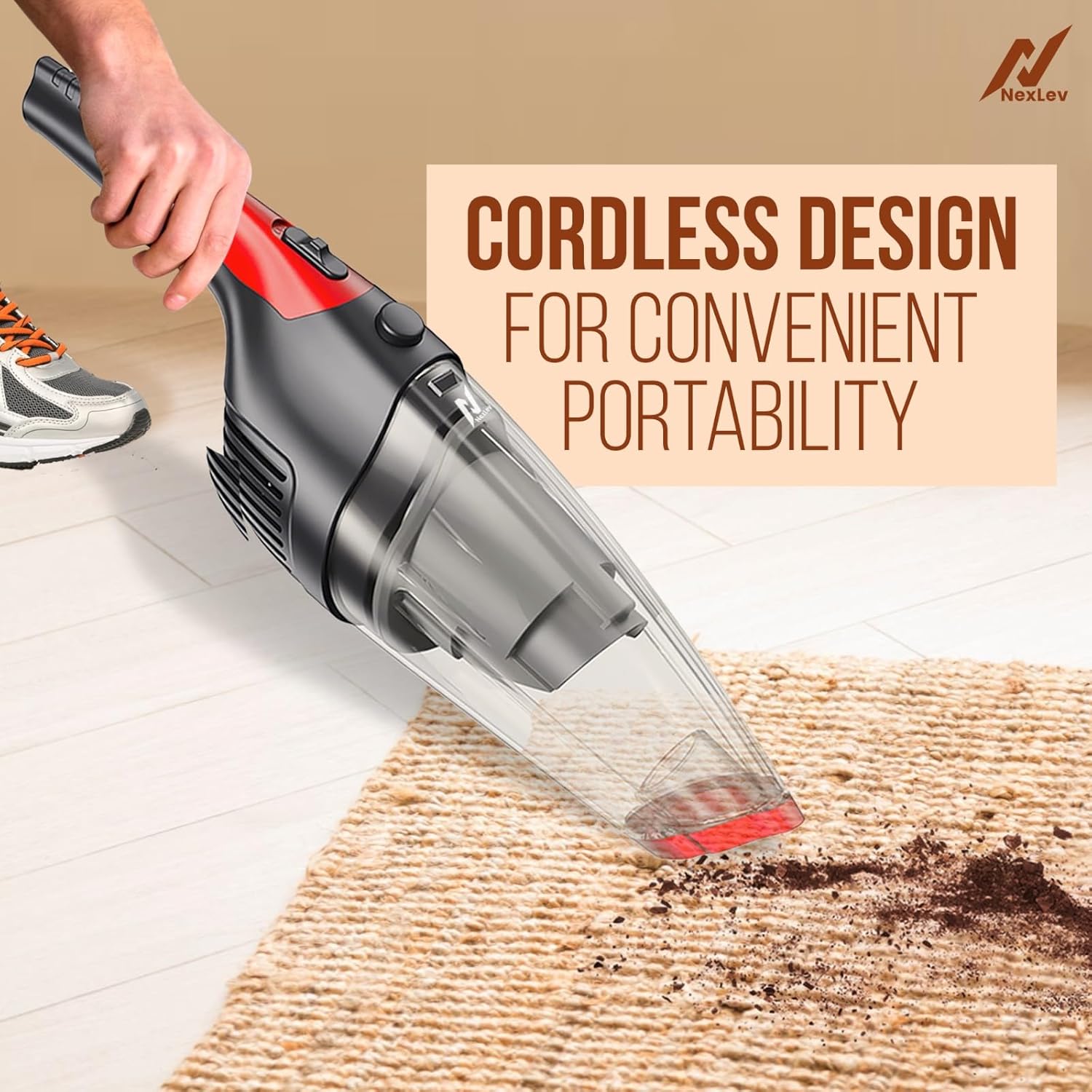 Nexlev Cordless Wet & Dry Vacuum Cleaner for Car & Home | VC-05