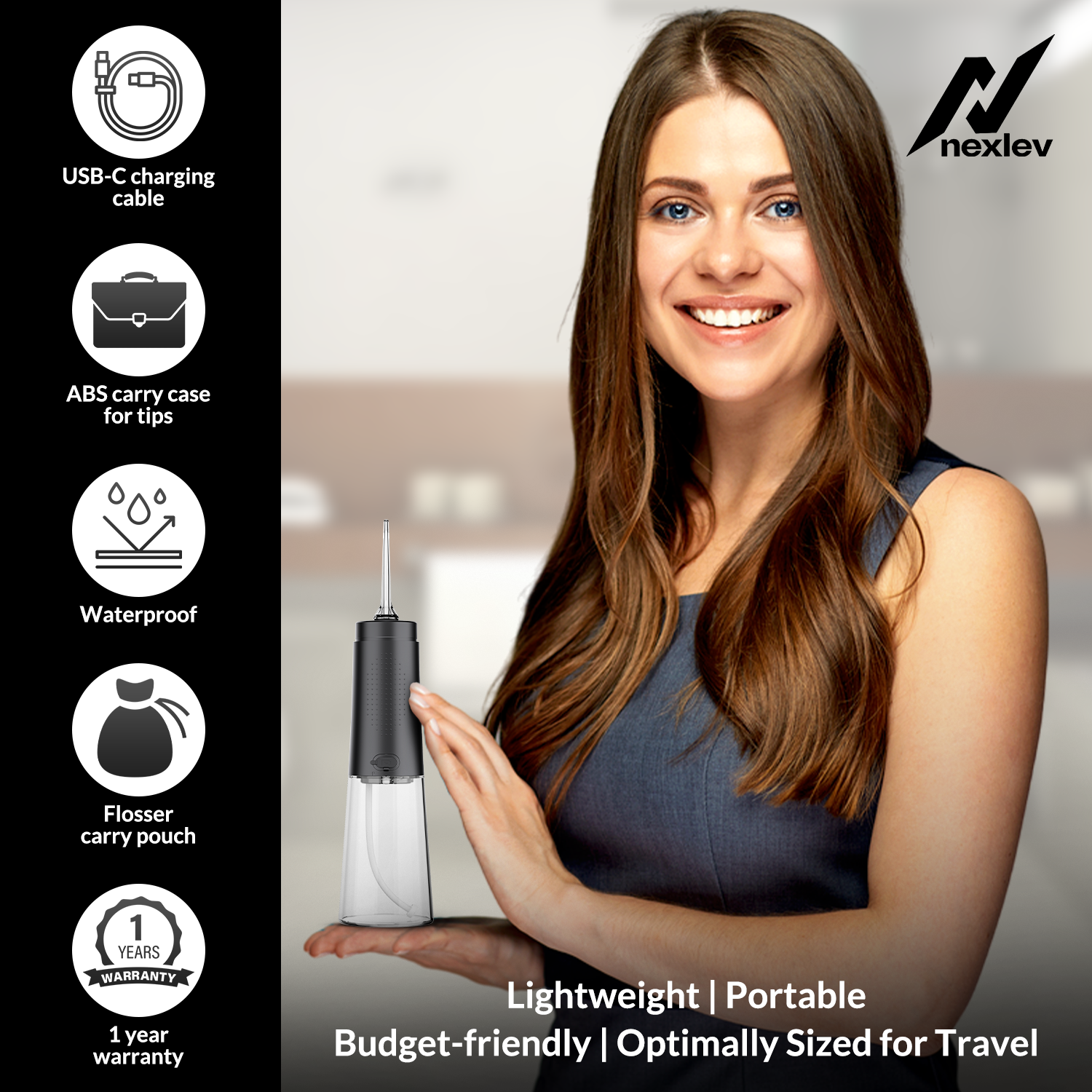 Dental Flosser | (DF-01-BK)