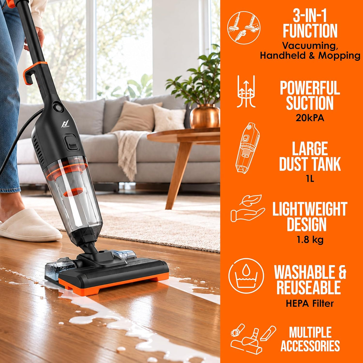 Nexlev VacSwipe 3-in-1 Wet & Dry Vacuum Cleaner โ VC-01 PRO