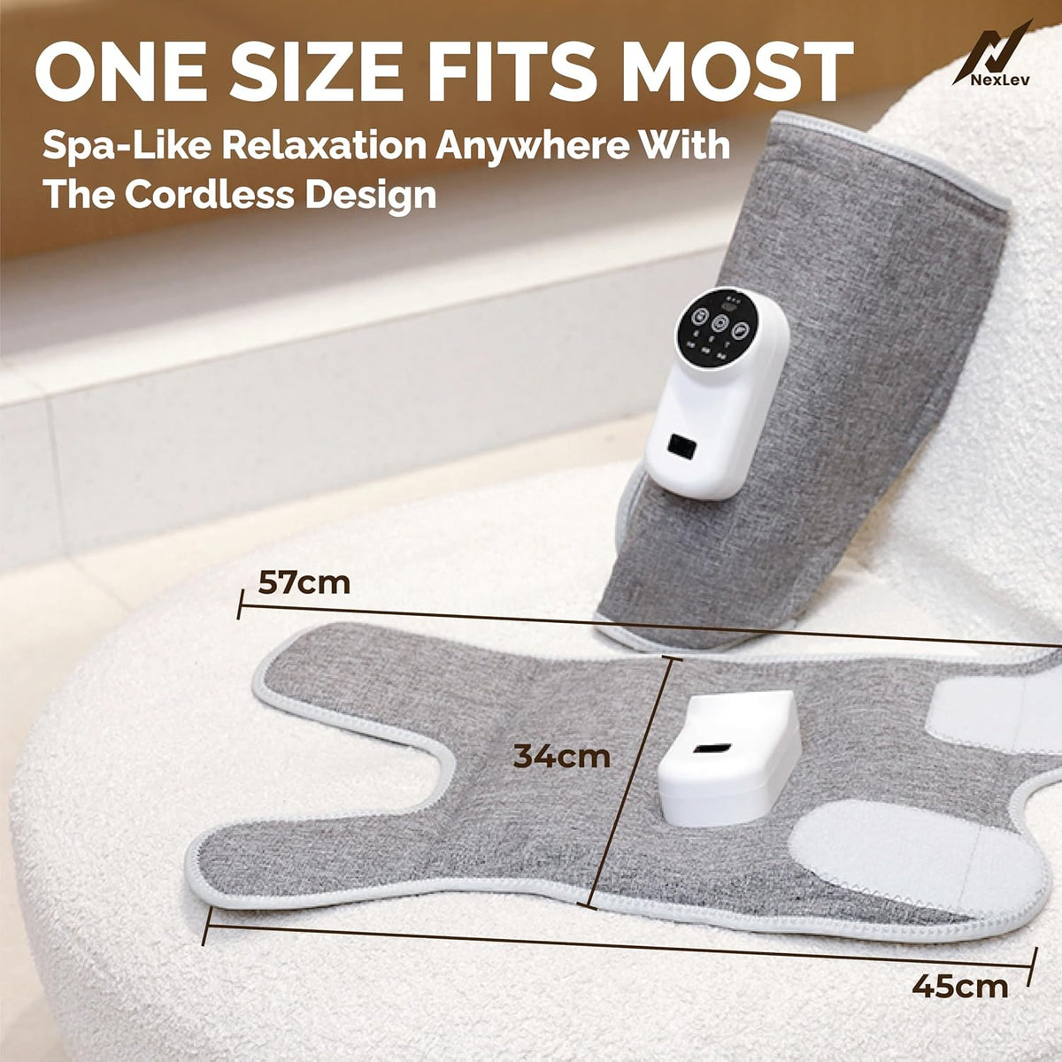 NexLev Daily Use Calf & Leg Massager | Air Compression | Pack of 2 CFM-03
