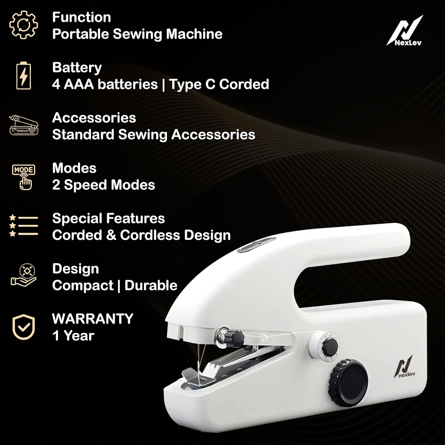 Nexlev Portable Sewing Machine SW-01