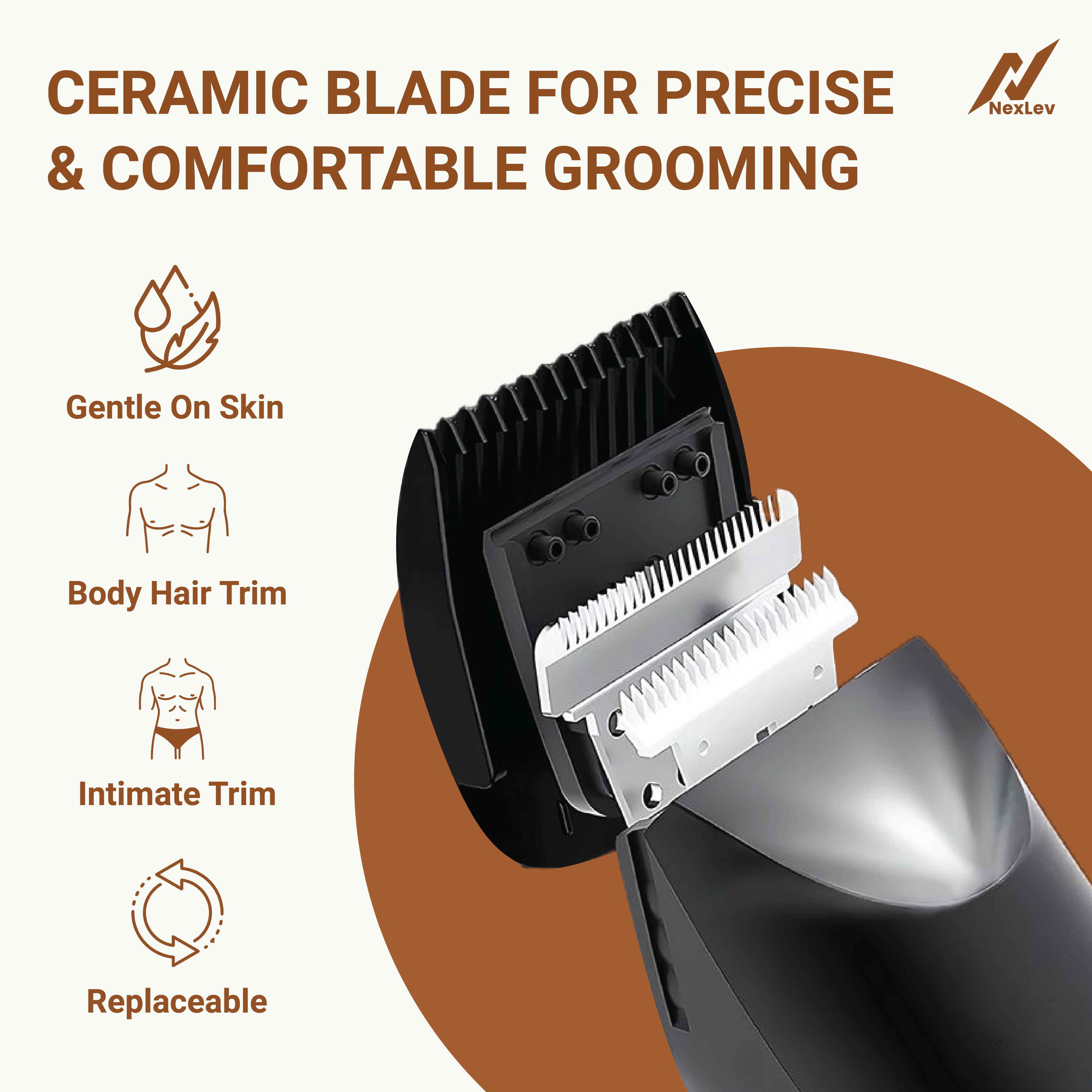 NexLev Intimate Trimmer for Men | TM-03