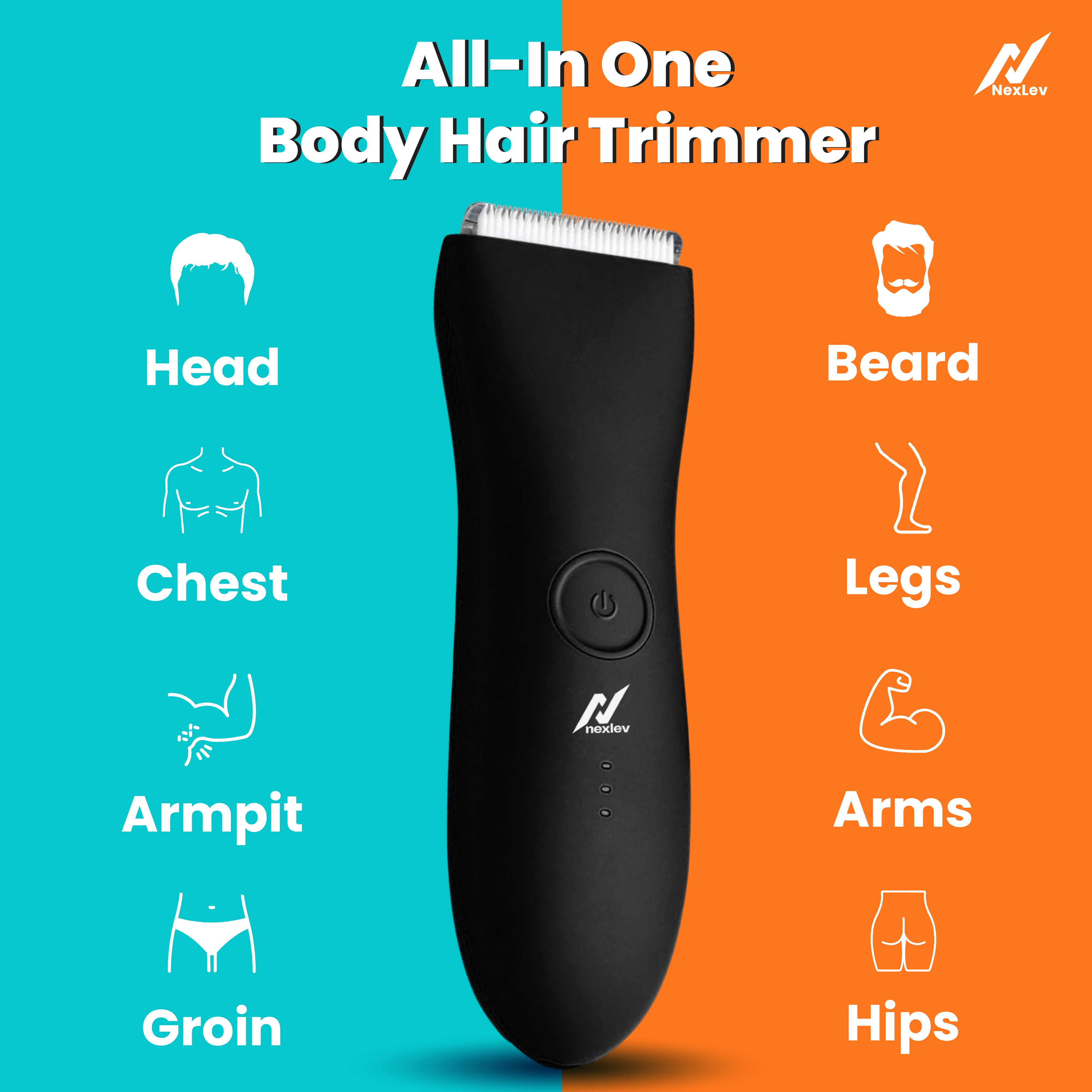 NexLev Body Trimmer | Stainless steel+Safety Ceramic Blade TM-02