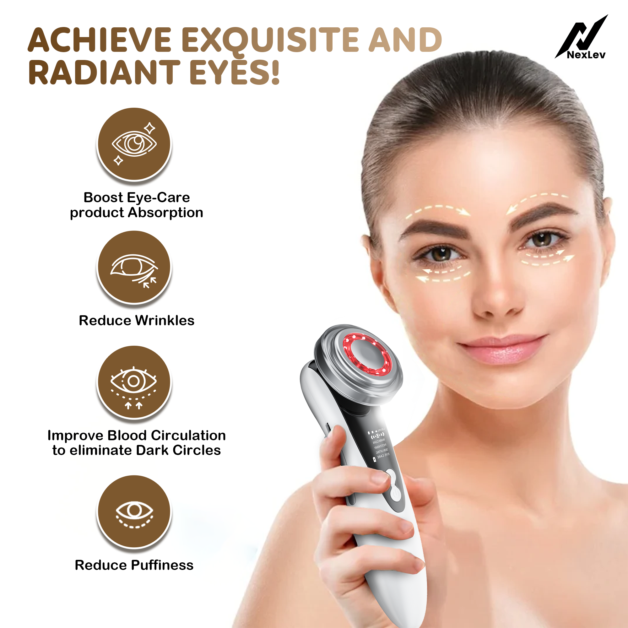 Nexlev Facial Device | Red & Blue Light Therapy LE-01