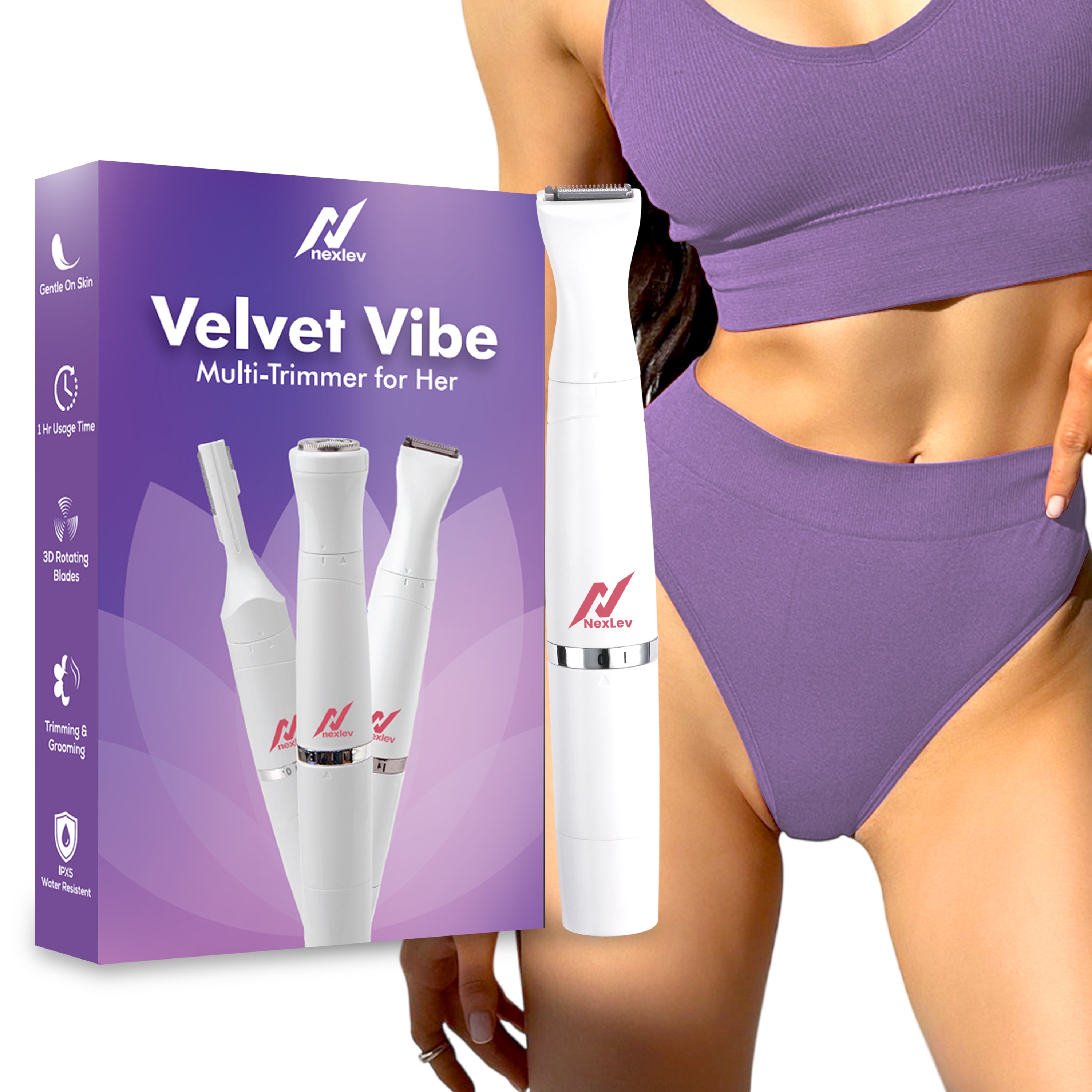 Velvet Vibe Multi-Trimmer for Body, Bikini, Face, Eyebrows, Upperlips | T-01