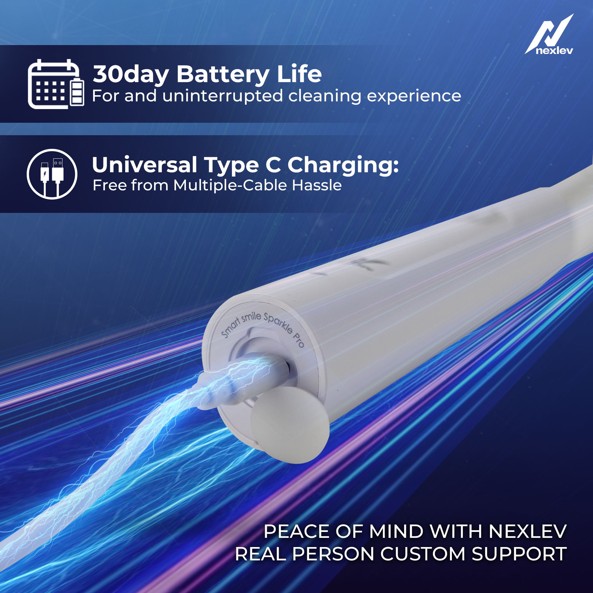 Nexlev Oscillating Electric Toothbrush | (ETR-06)