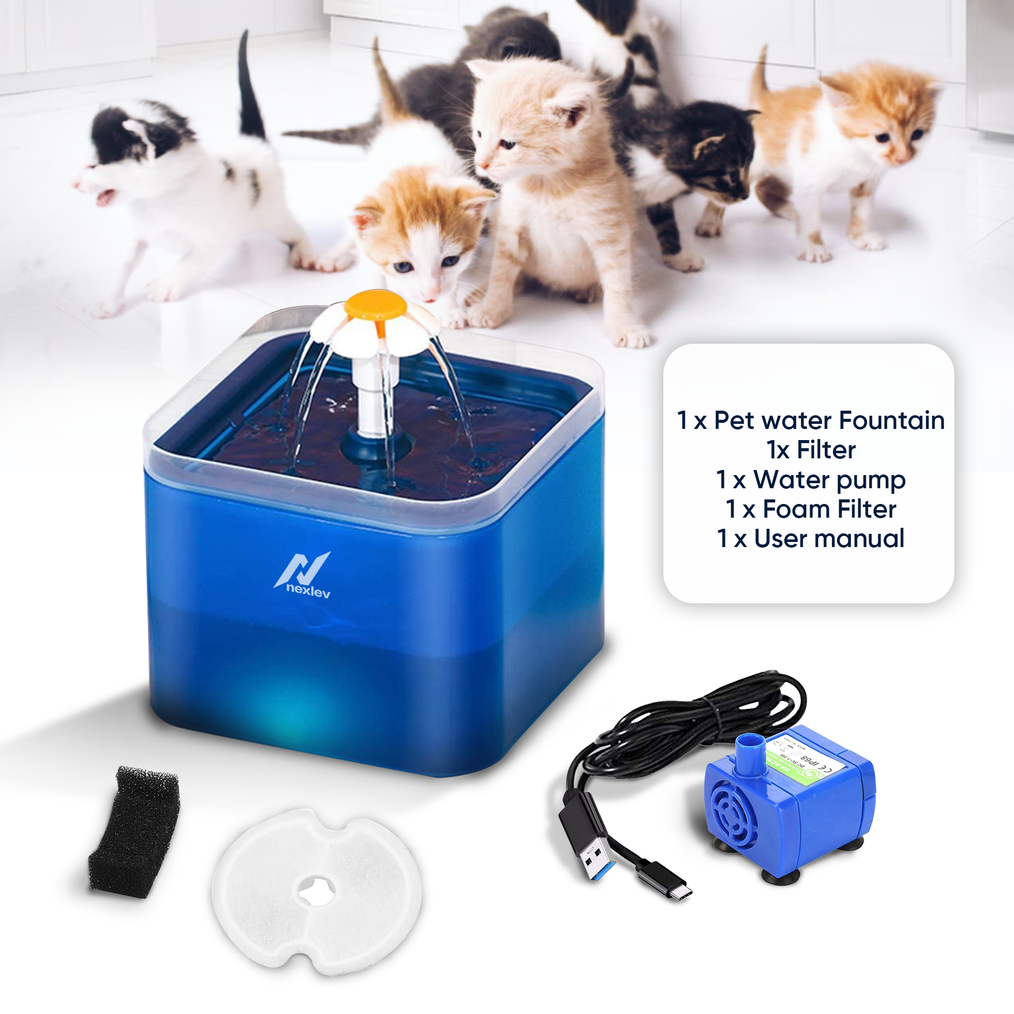 Nexlev Water Fountain | WF-02-BL