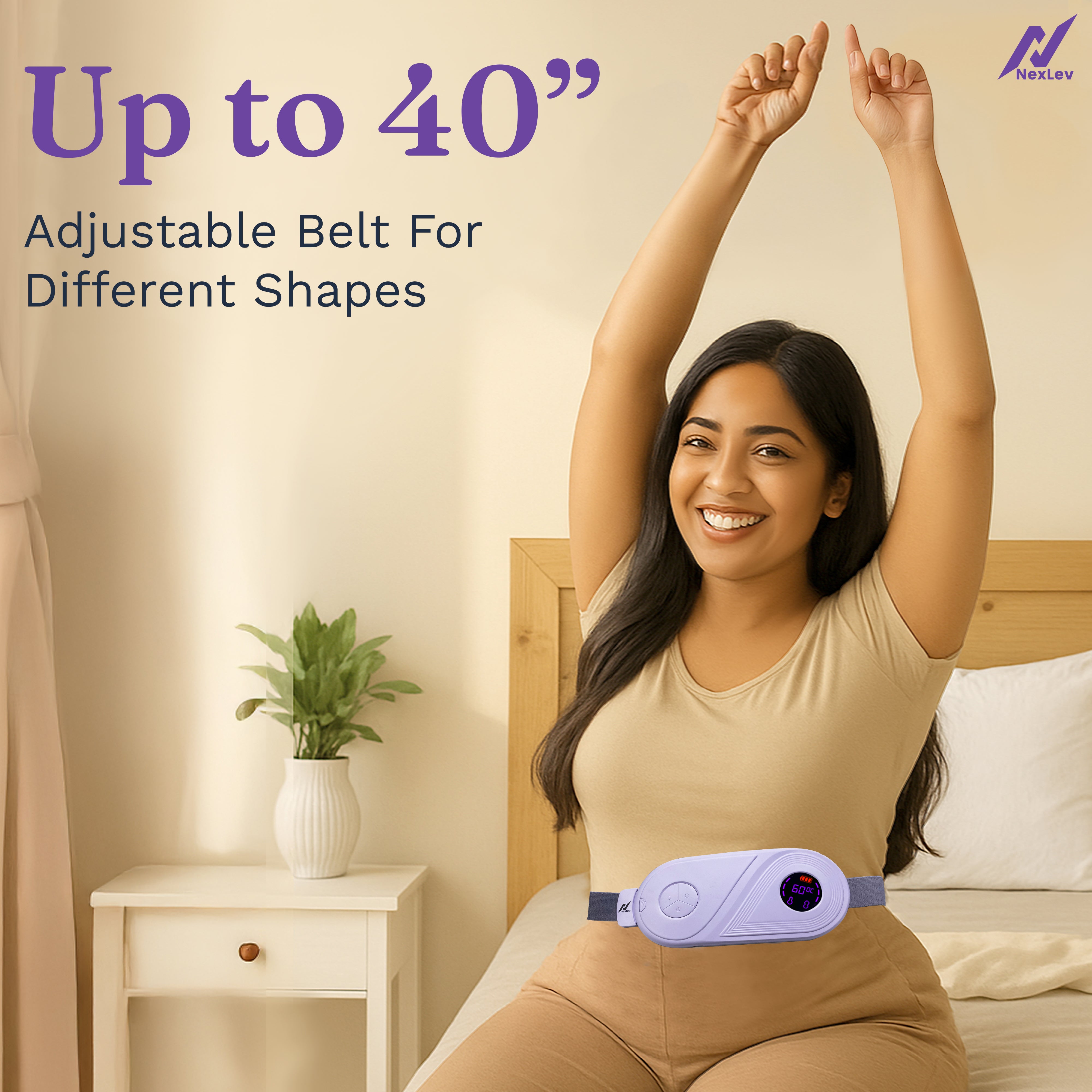 NexLev Cordless Electric Heating Pad | CM-02