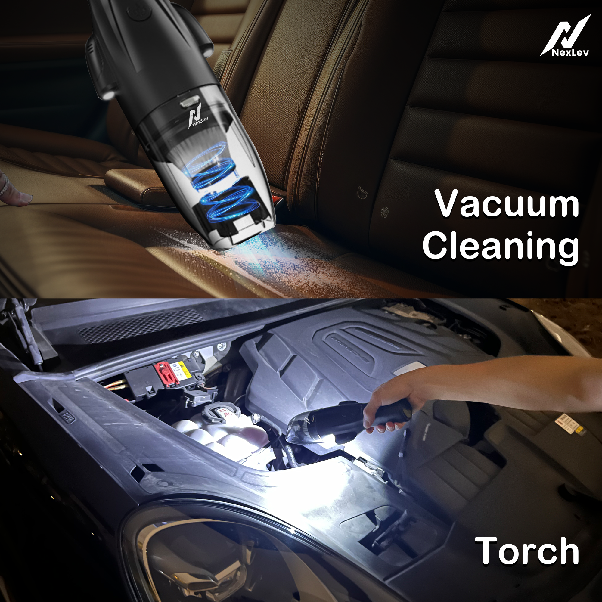 Nexlev Cordless Electric Car Vacuum Cleaner VacuSafe VC-03