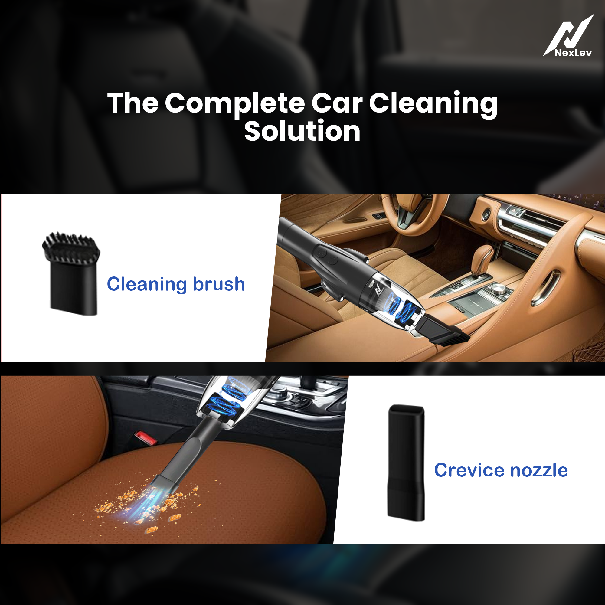 Nexlev Cordless Electric Car Vacuum Cleaner VacuSafe VC-03