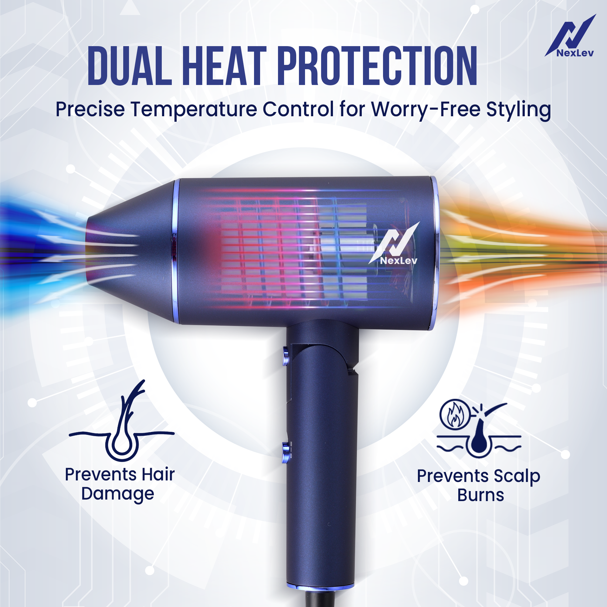 NexLev IONIC Hair Dryer | HD-01