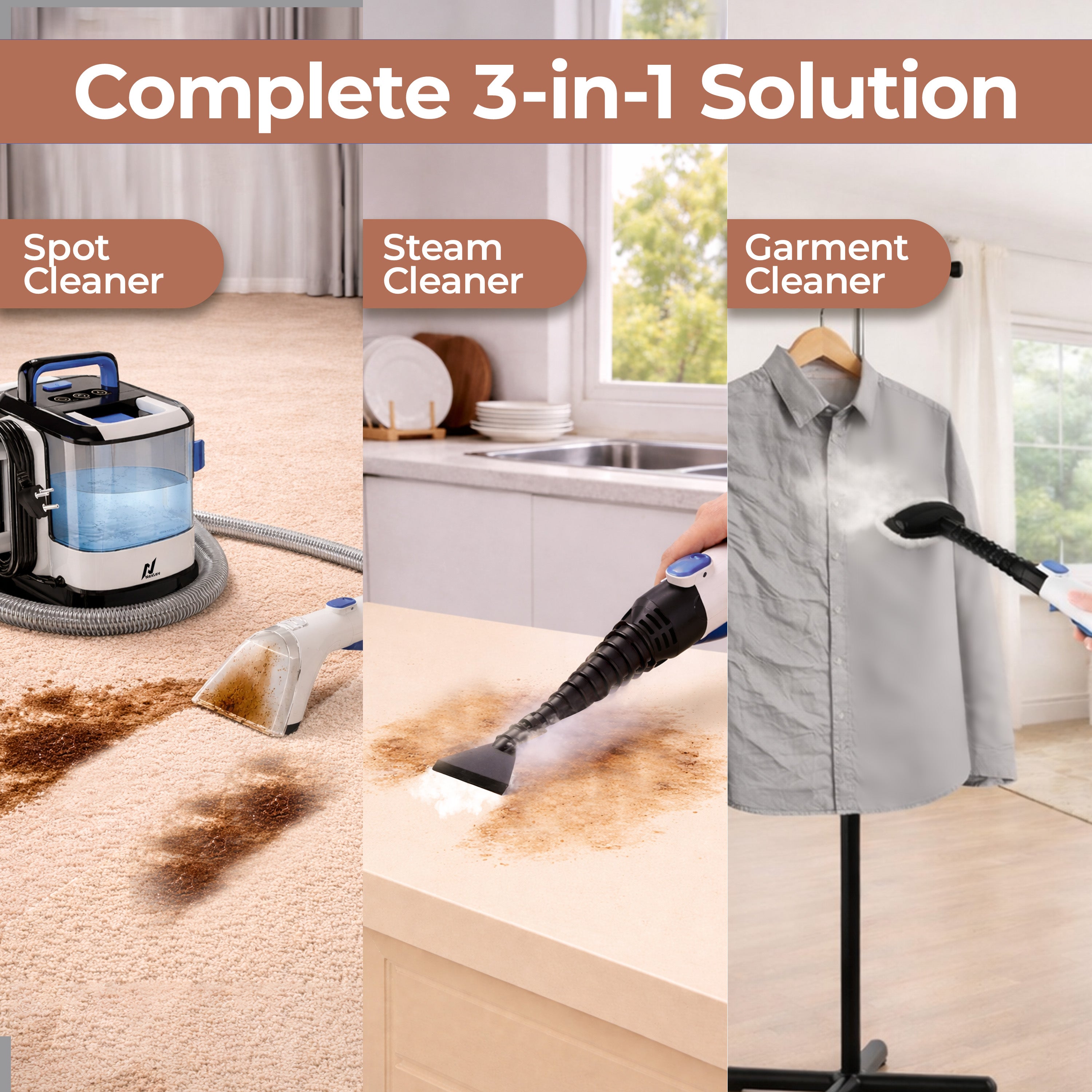 NexLev Spot Cleaner | Hot Water + Steam Modes SP-01