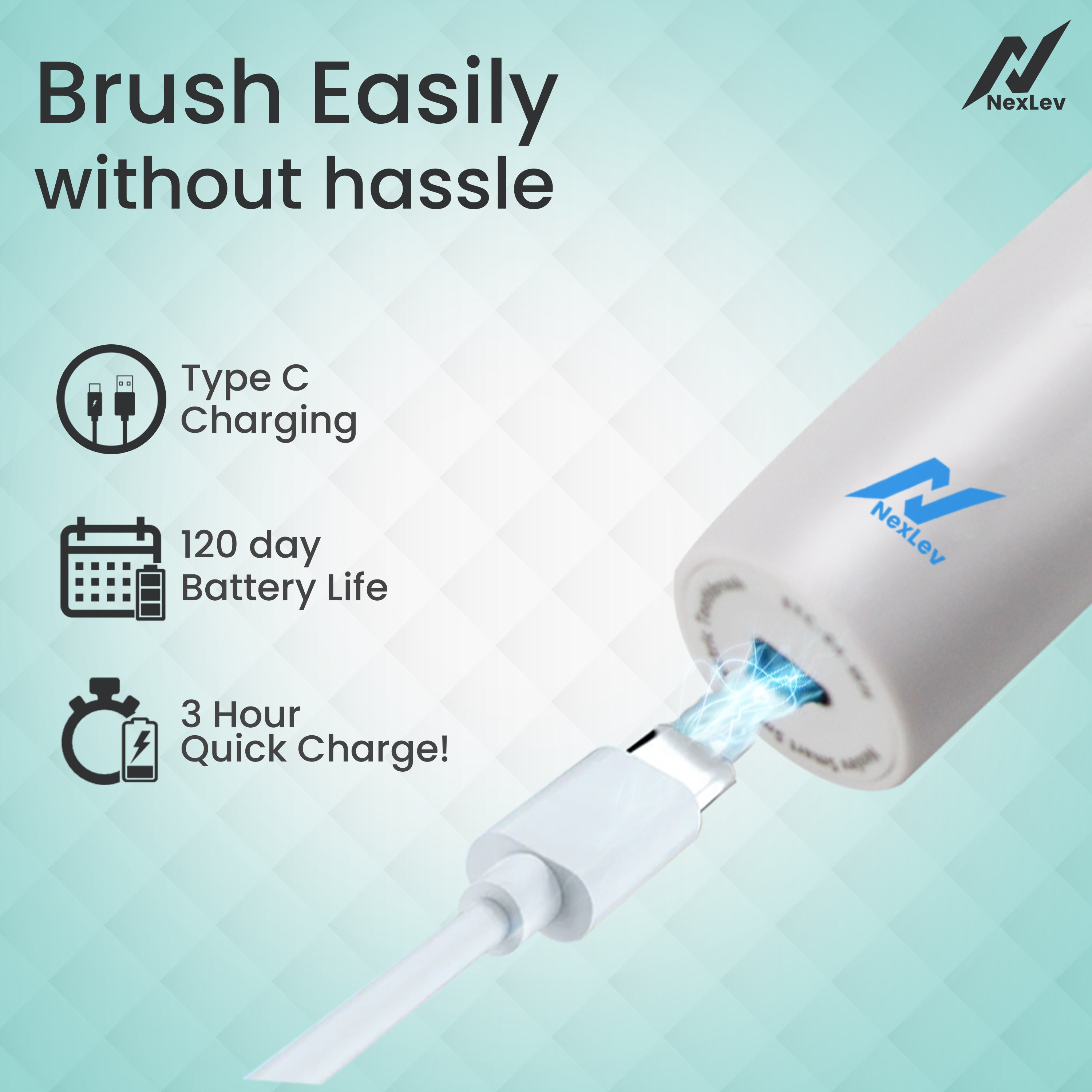 Nexlev Sonic Electric Toothbrush Sparkle Pro+ ETC-07 (CN)