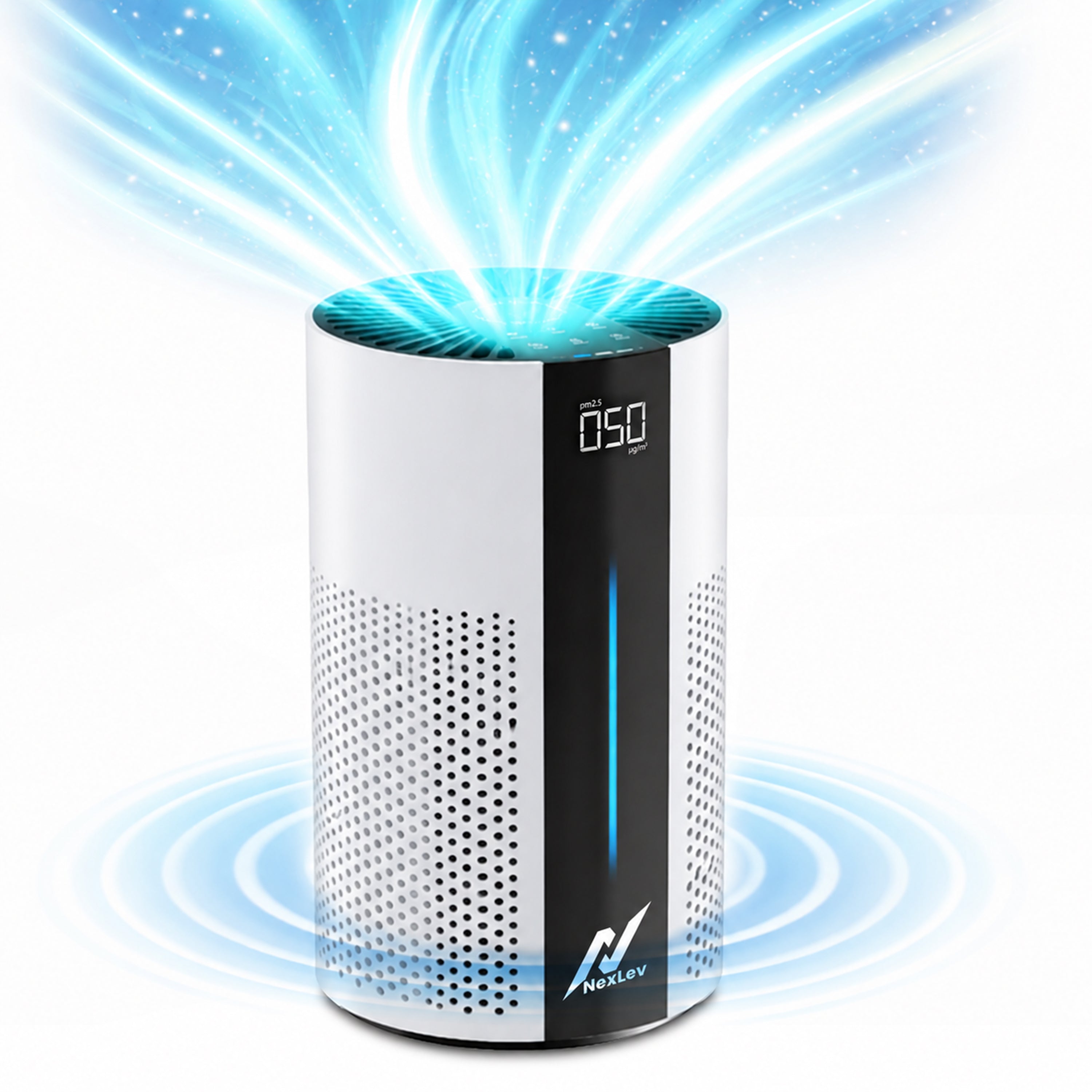 Nexlev Smart Air Purifier with H13 HEPA Filter | Up to 300 Sq Ft | PM2.5 & AQI Display |AP-04