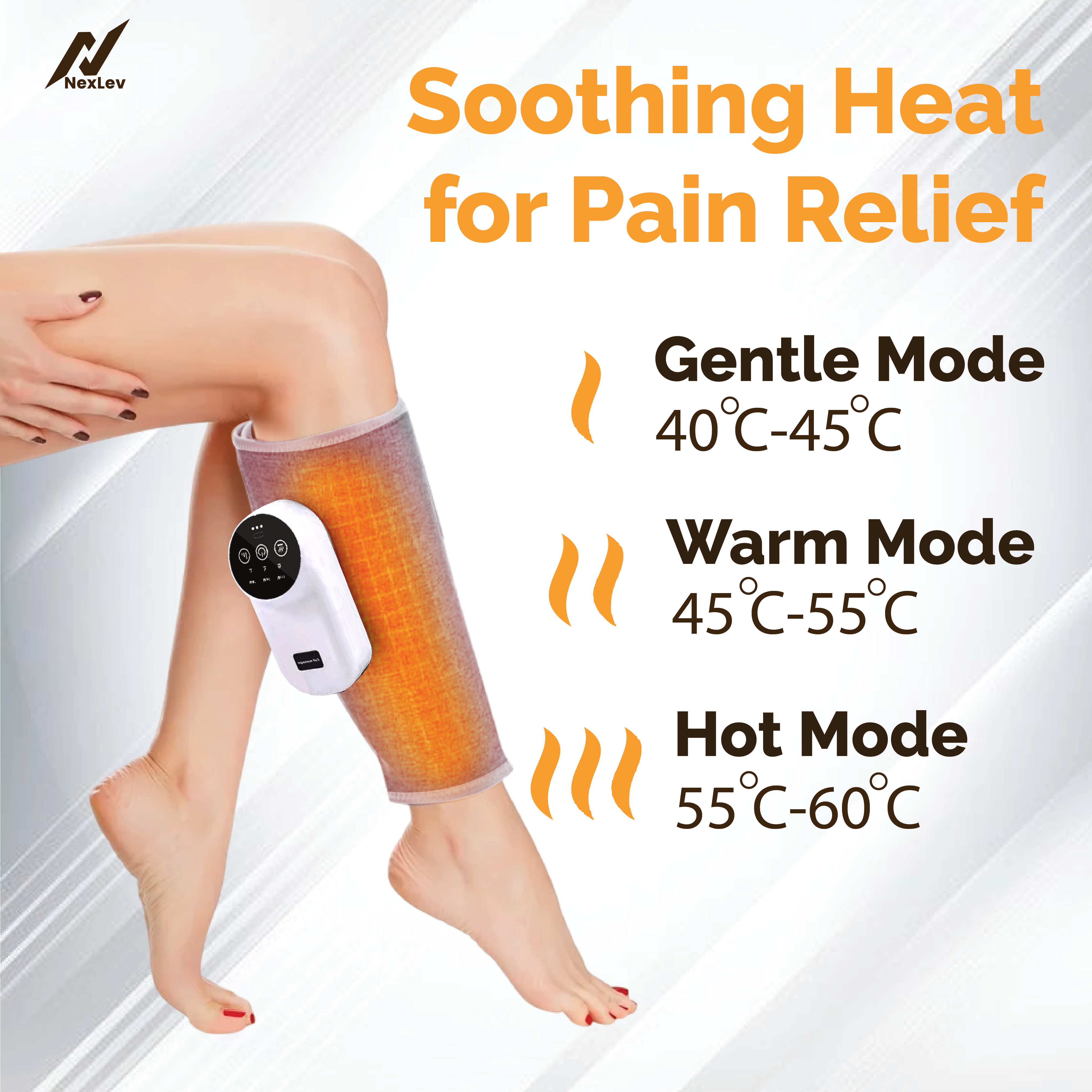 NexLev Calf, Leg & Hand Massager Machine - CFM-01