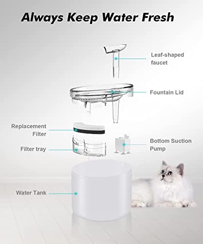 Pet Water Fountain | (WF100WH-Light)