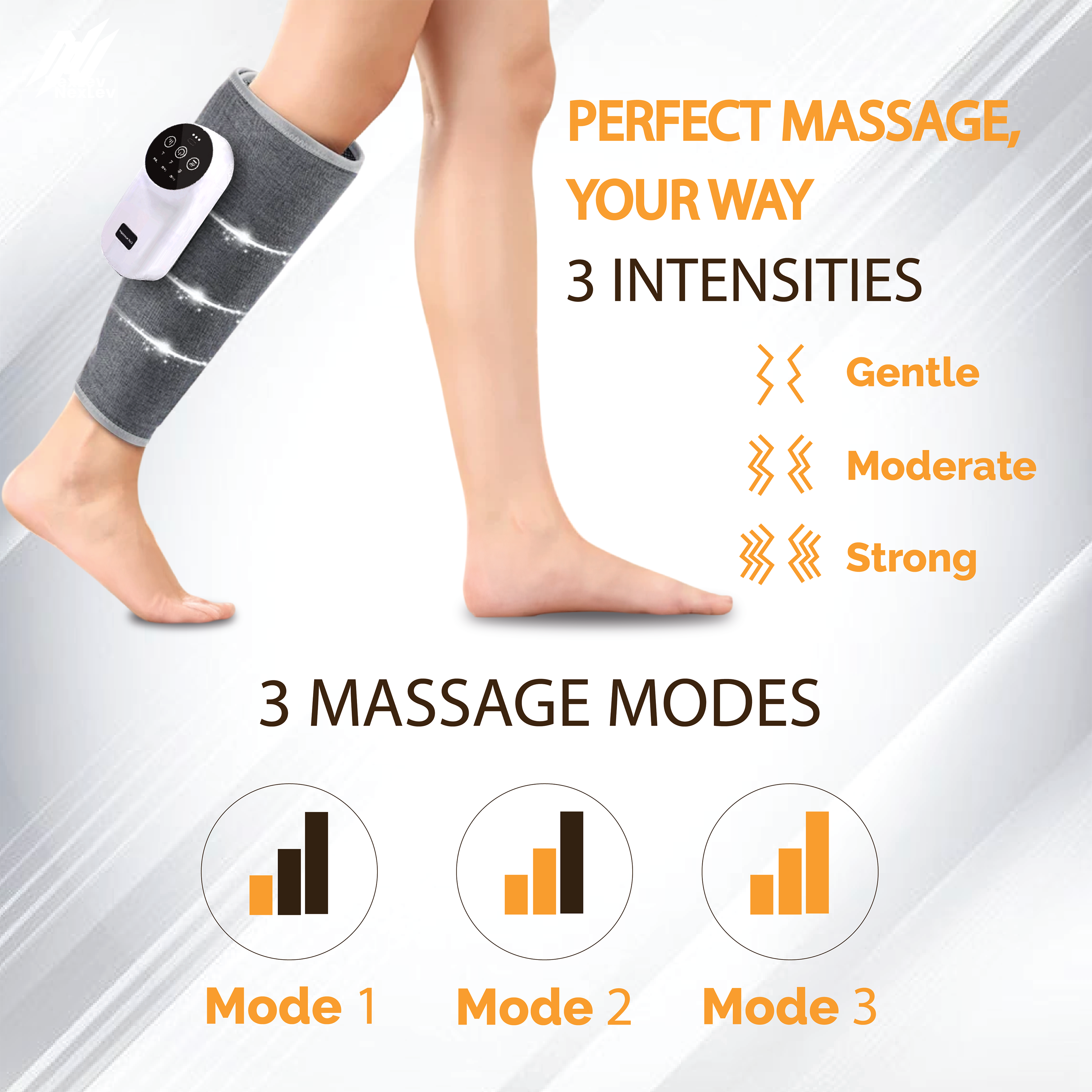 NexLev Calf, Leg & Hand Massager Machine - CFM-01