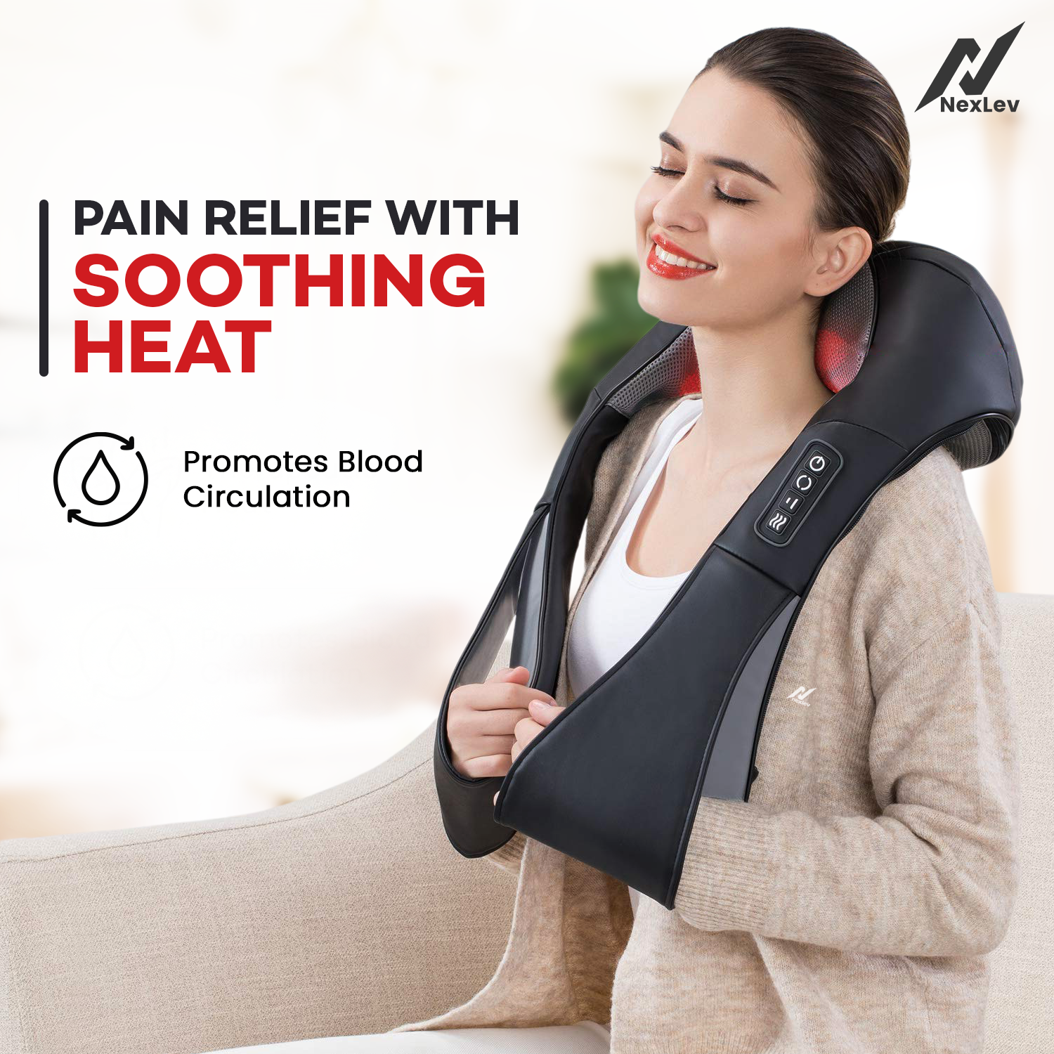 NexLev Neck & Back Massager | BM-02