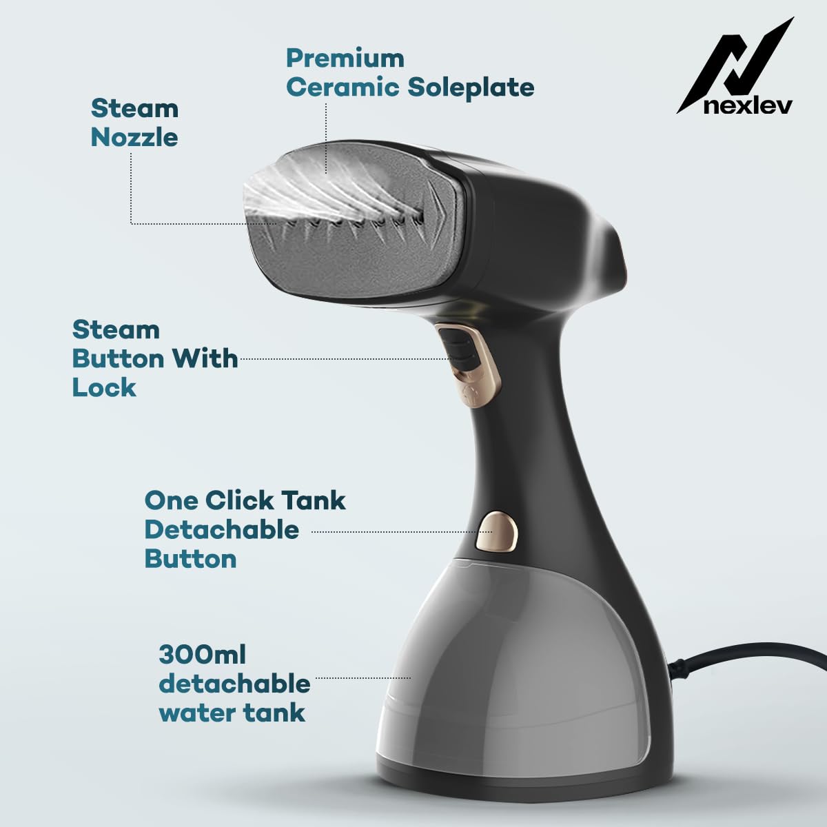 (Refurbished) Nexlev Handheld Garment Steamer GS-02