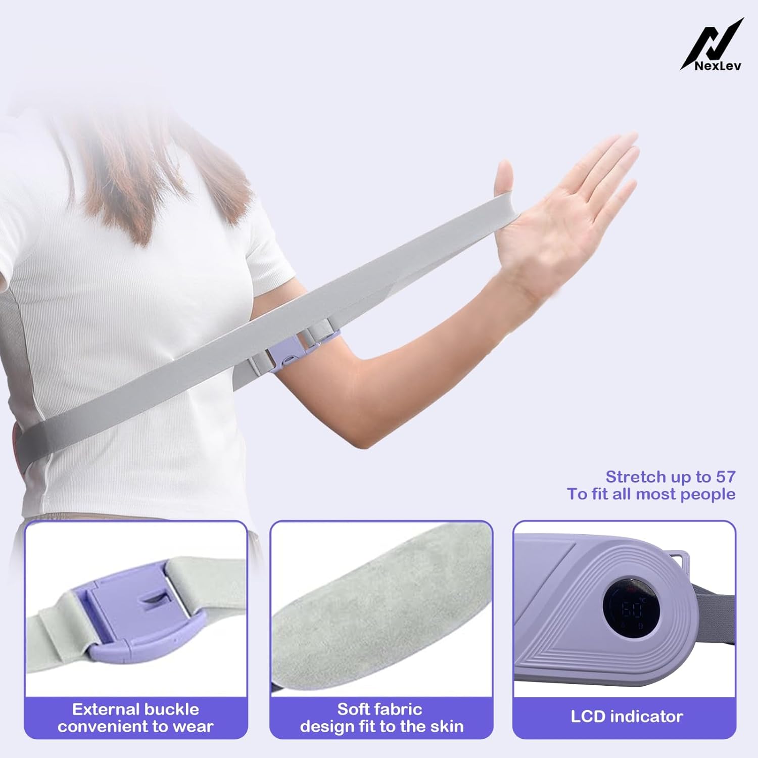 NexLev Cordless Electric Heating Pad CM-02