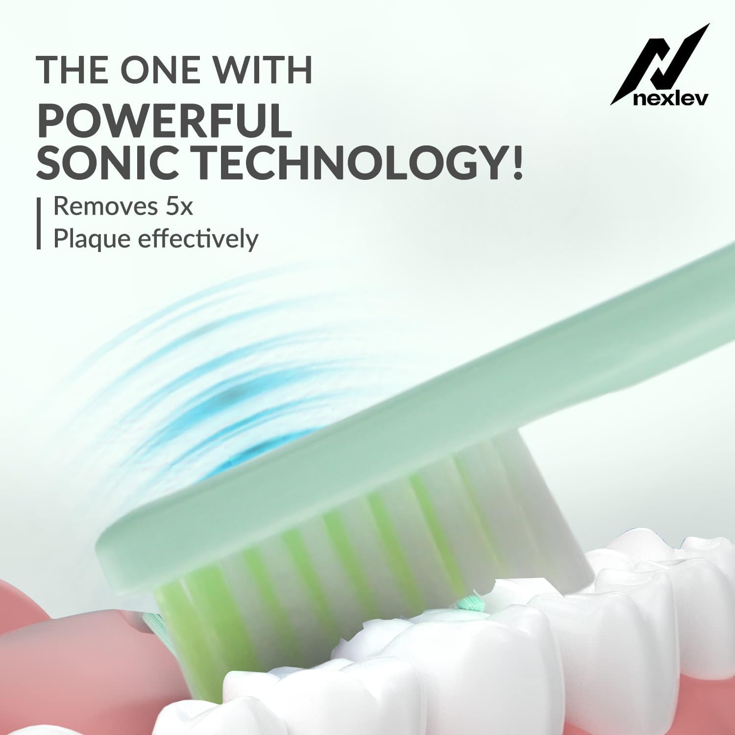 Nexlev Smart Smile Sonic Electric Toothbrush | ET-02-GN_N