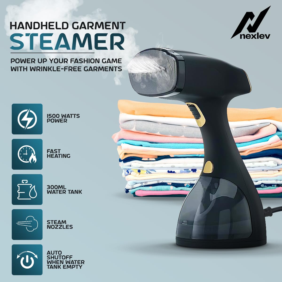 Nexlev Handheld Garment Steamer | GS-01