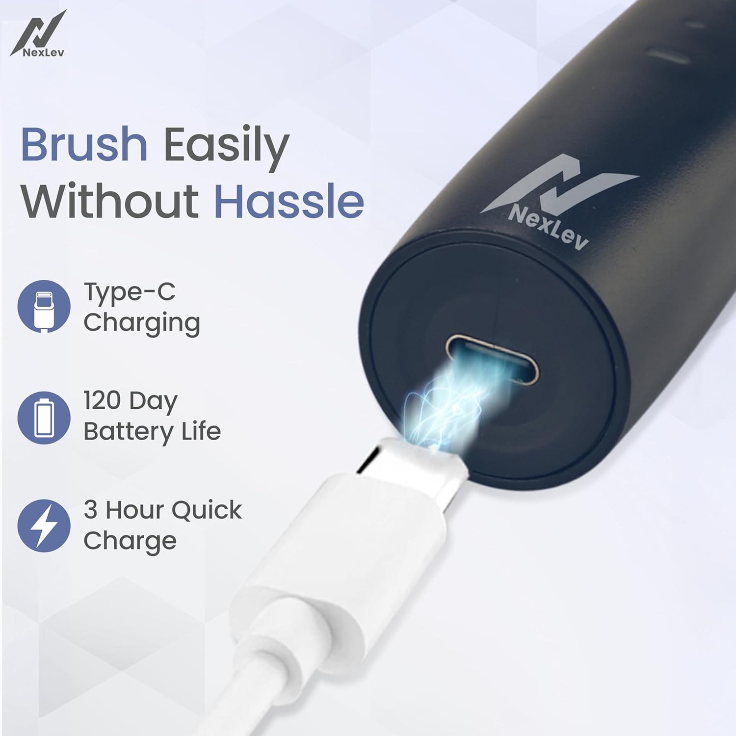Nexlev Sonic Electric Toothbrush Sparkle Pro ETC-08