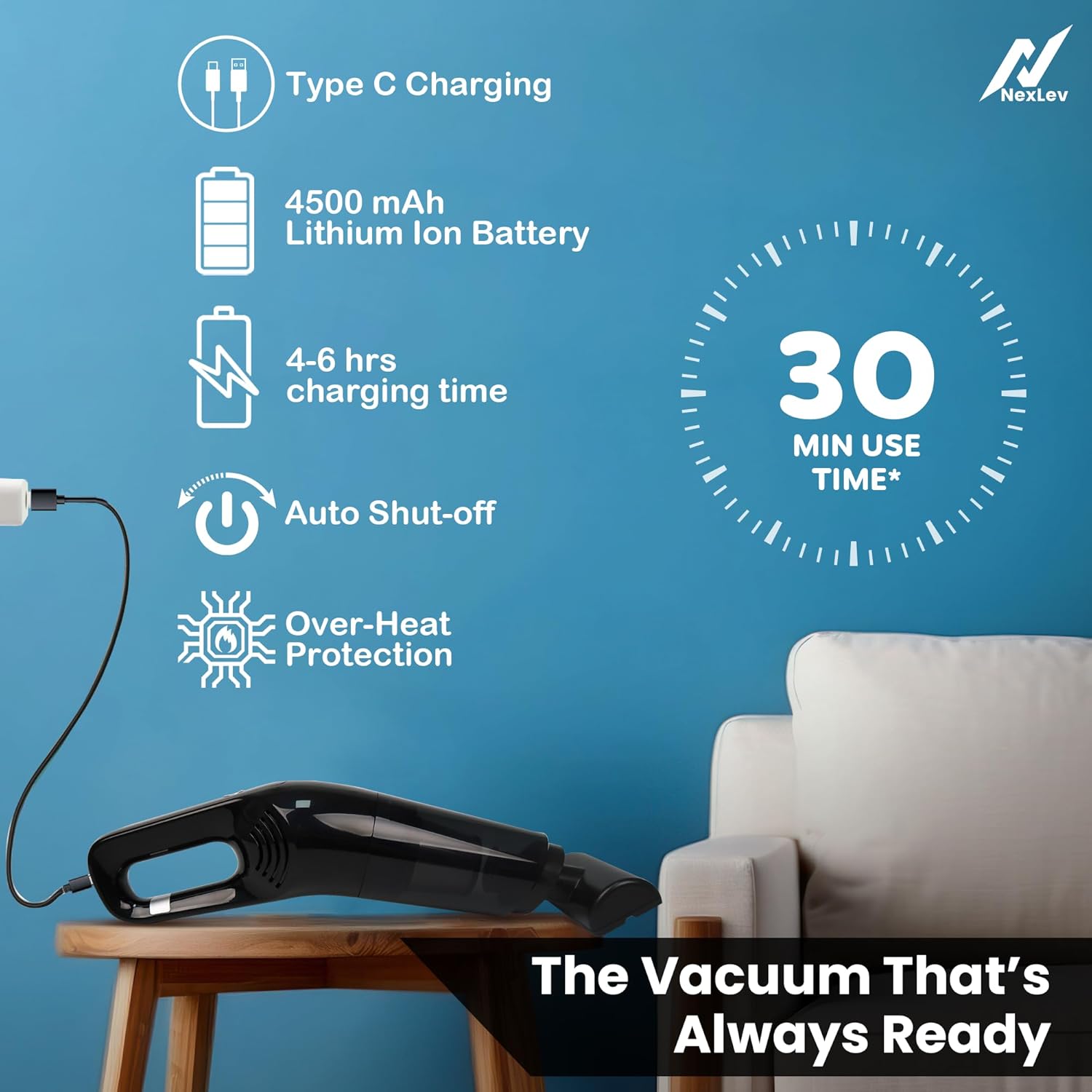 Nexlev Cordless Vacuum Cleaner Duster Pro VC-02