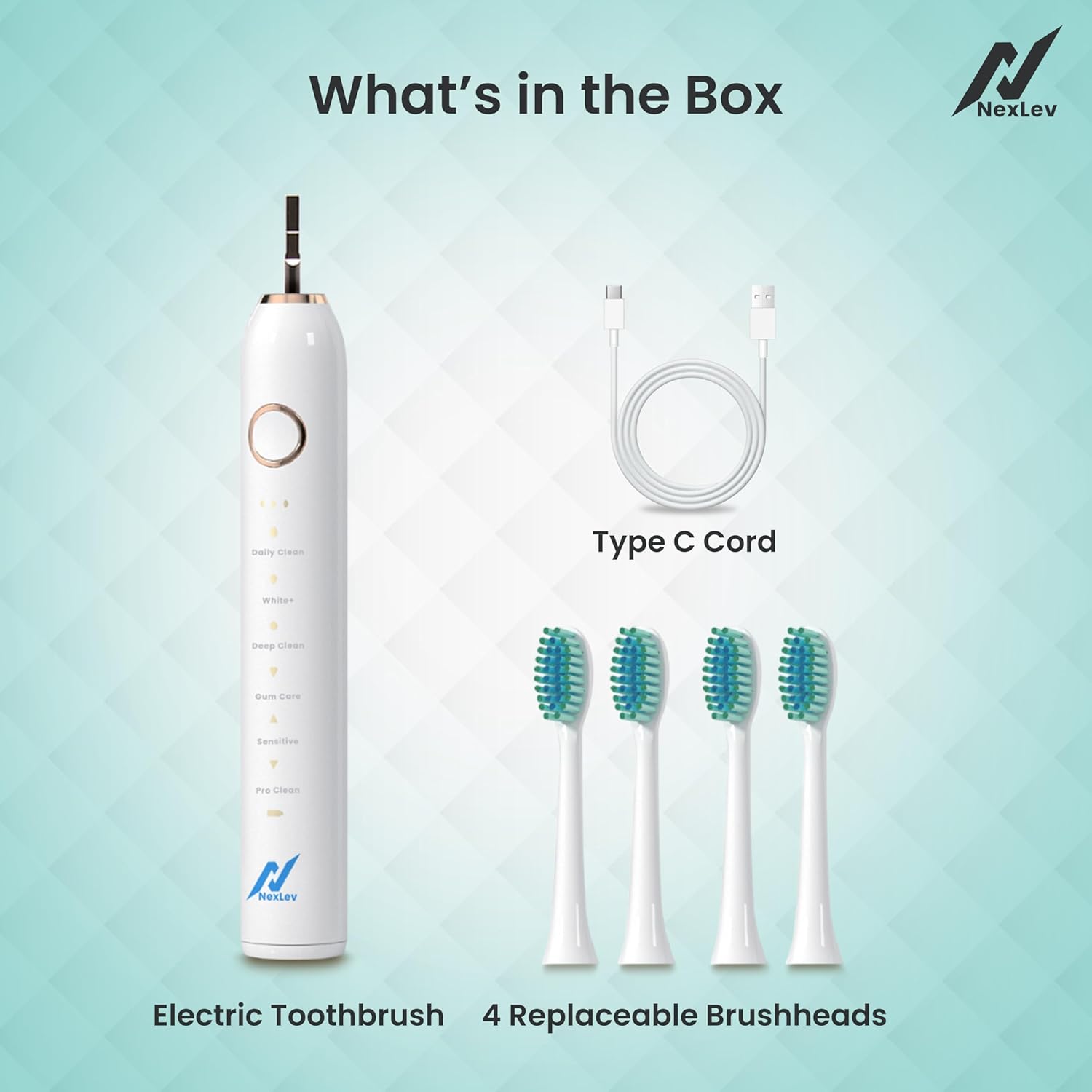 Nexlev Sonic Electric Toothbrush Sparkle Pro+ ETC-07