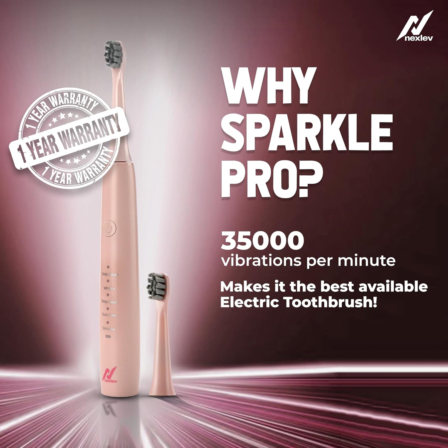 Nexlev Sparkle Pro Electric Toothbrush (ETC-05)