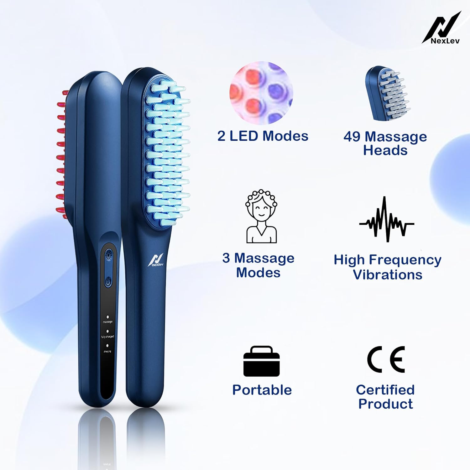 NexLev LED Hair Therapy Comb LE-02