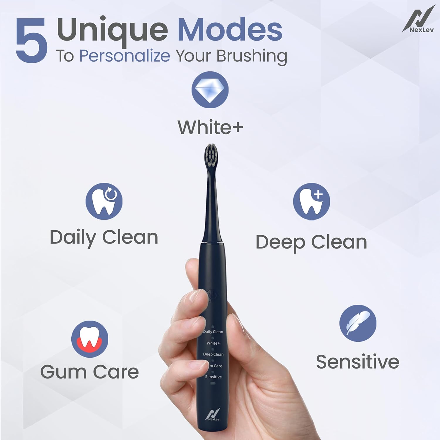 Nexlev Sonic Electric Toothbrush Sparkle Pro ETC-08