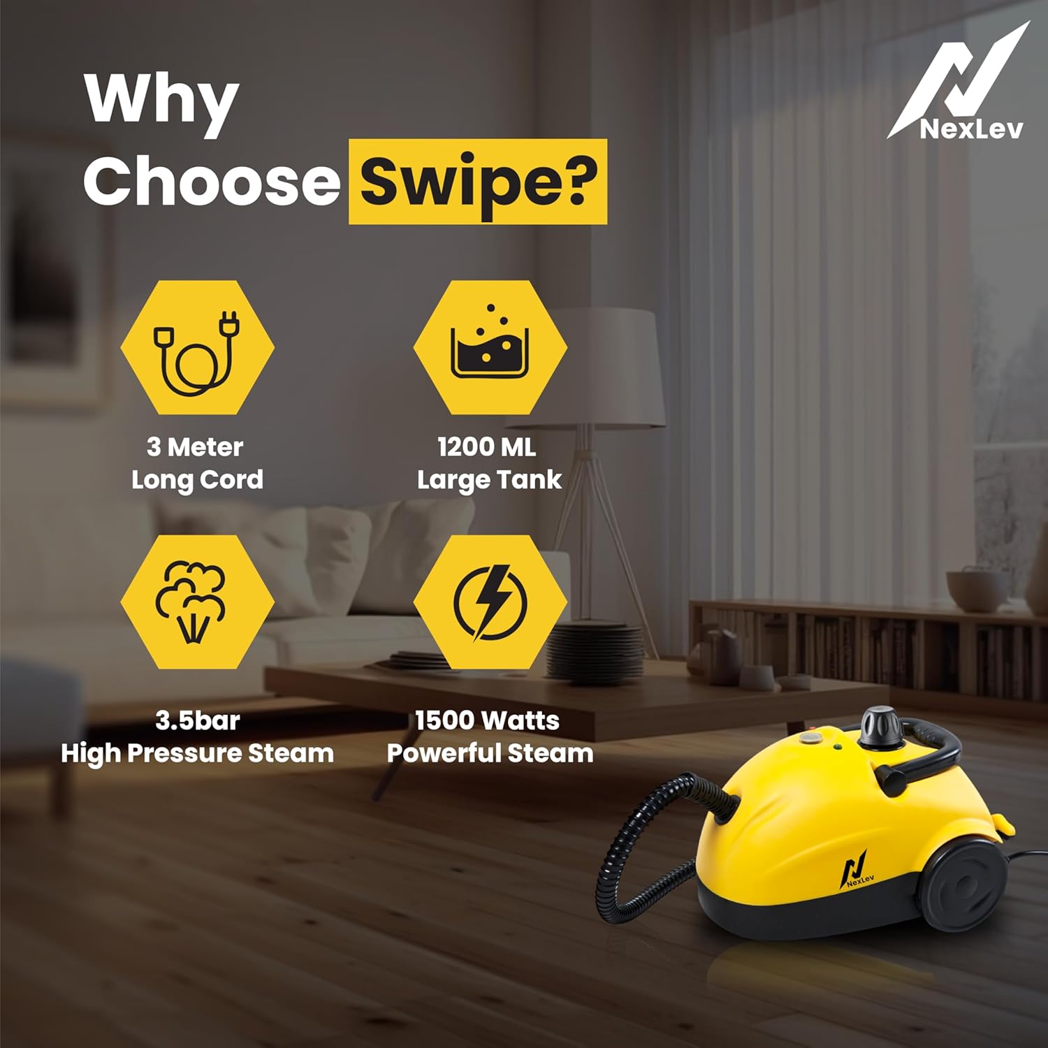 SWIPE Steam Cleaner | SC-03 | Nexlev Store