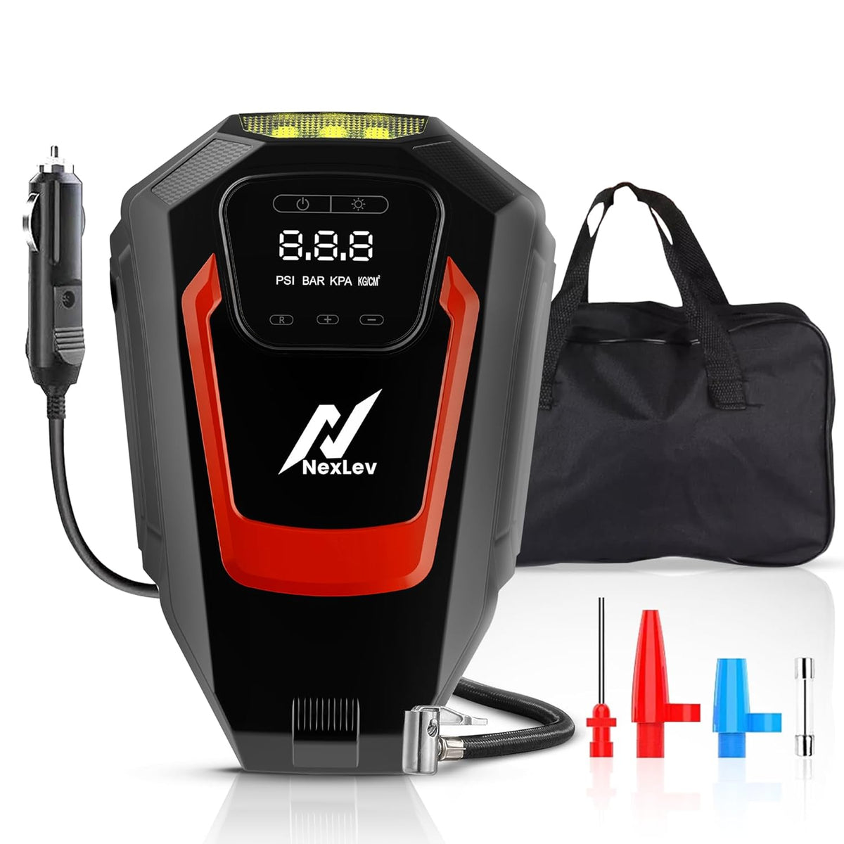 Nexlev Tyre Inflator for Car TI-01 - | Touch Control |150 PSI | Nexlev ...