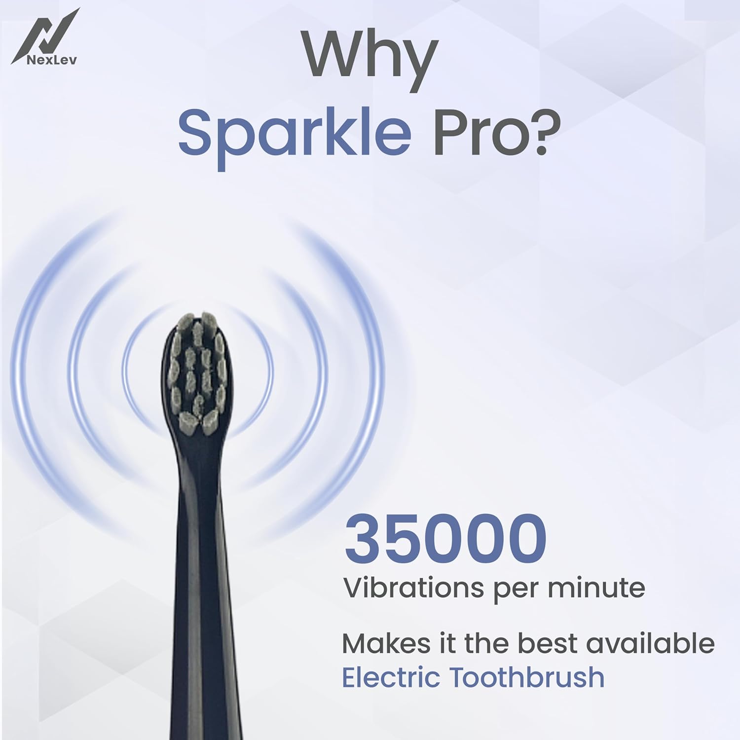 Nexlev Sonic Electric Toothbrush Sparkle Pro ETC-08