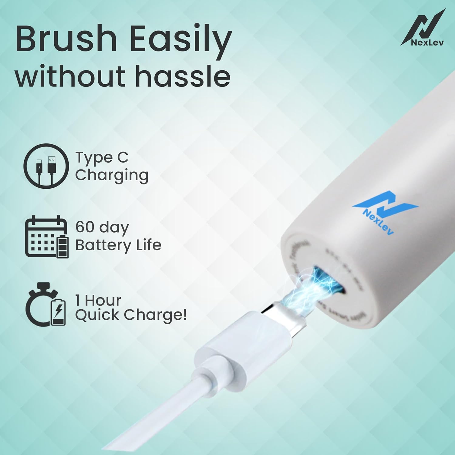 Nexlev Sonic Electric Toothbrush Sparkle Pro+ ETC-07