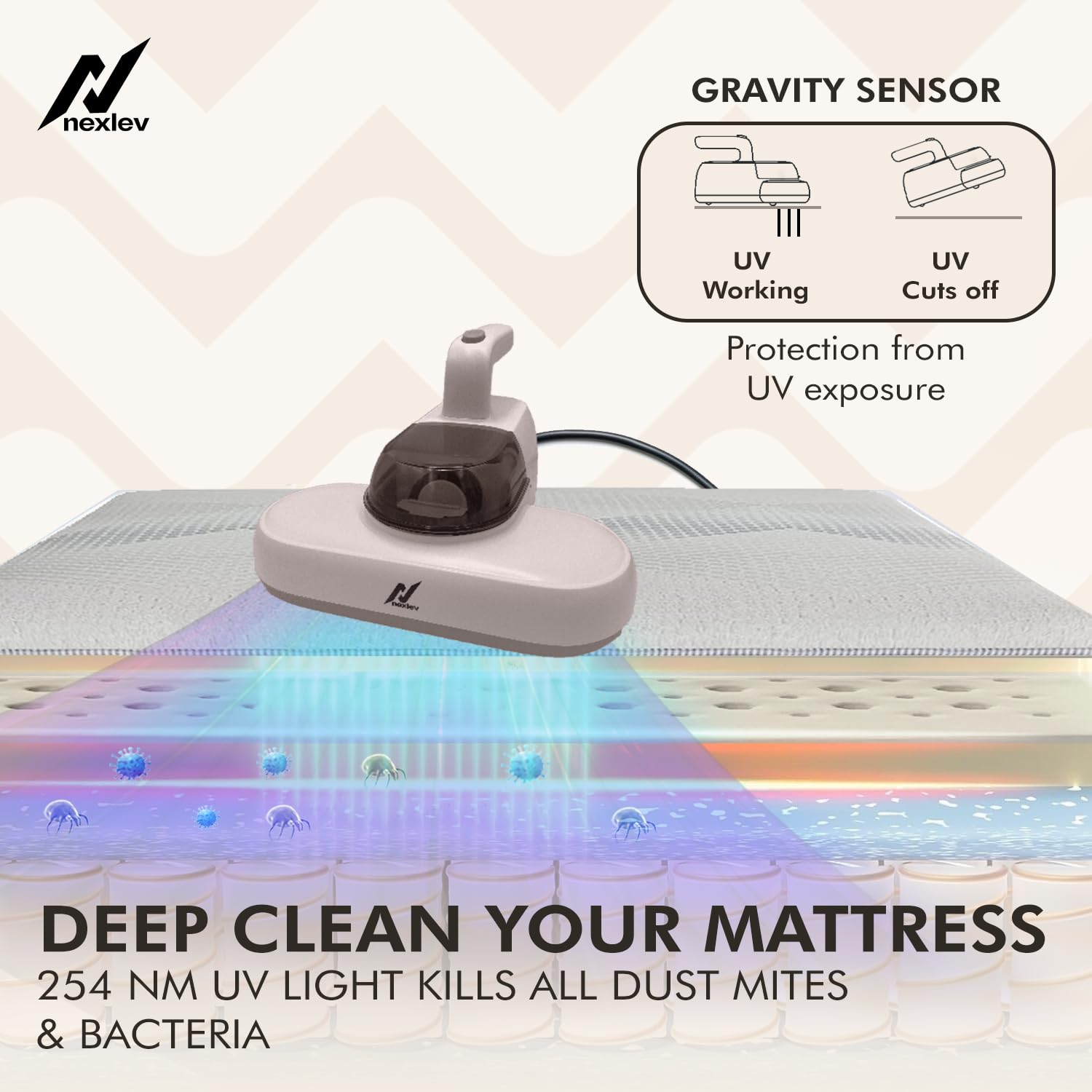 Nexlev Dust Mite UV Bed/Sofa Vacuum | MR-01