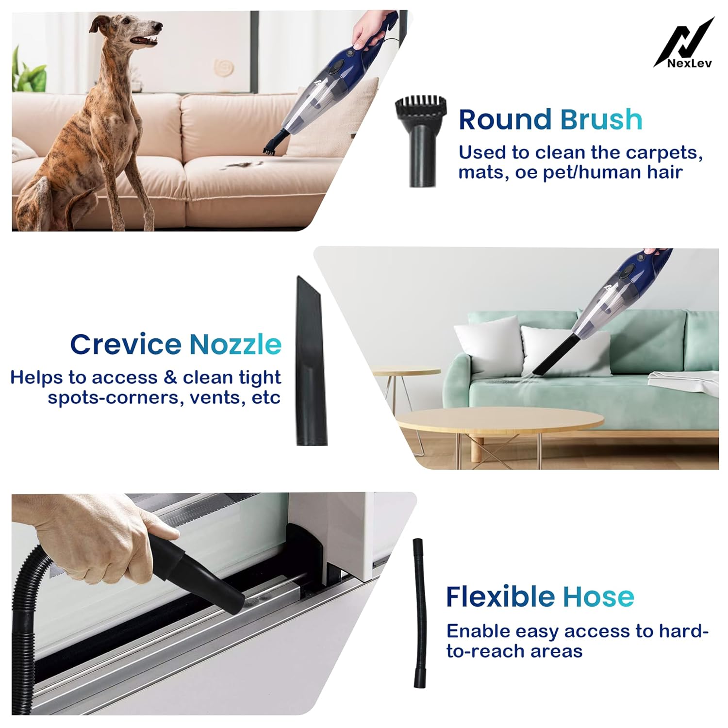 NexLev 2-in-1 Stick & Handheld Vacuum Cleaner VC-01