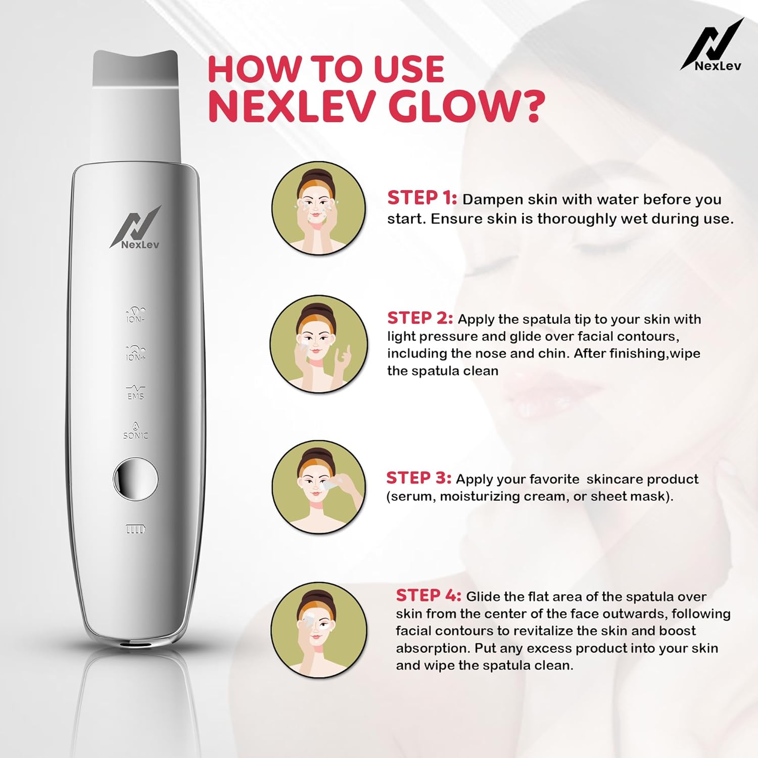 Nexlev Skin Scrubber LE-03