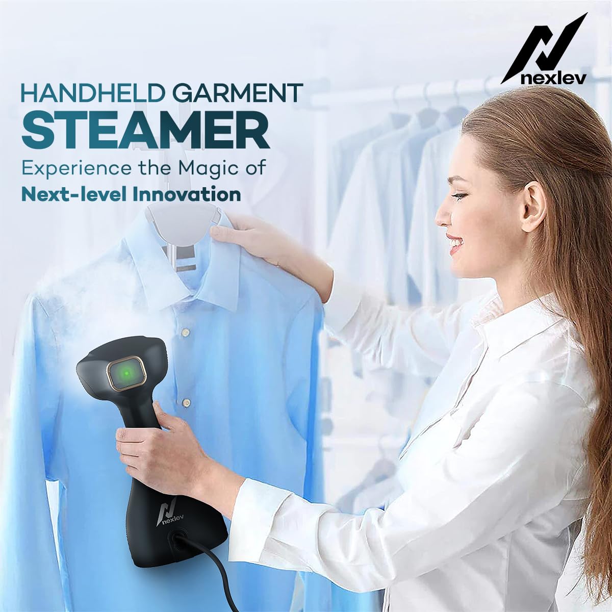 (Refurbished) Nexlev Handheld Garment Steamer GS-02