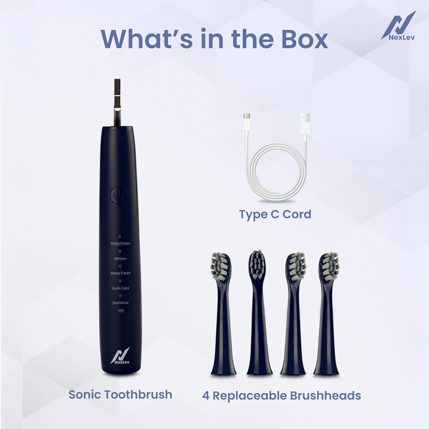Nexlev Sonic Electric Toothbrush Sparkle Pro ETC-08