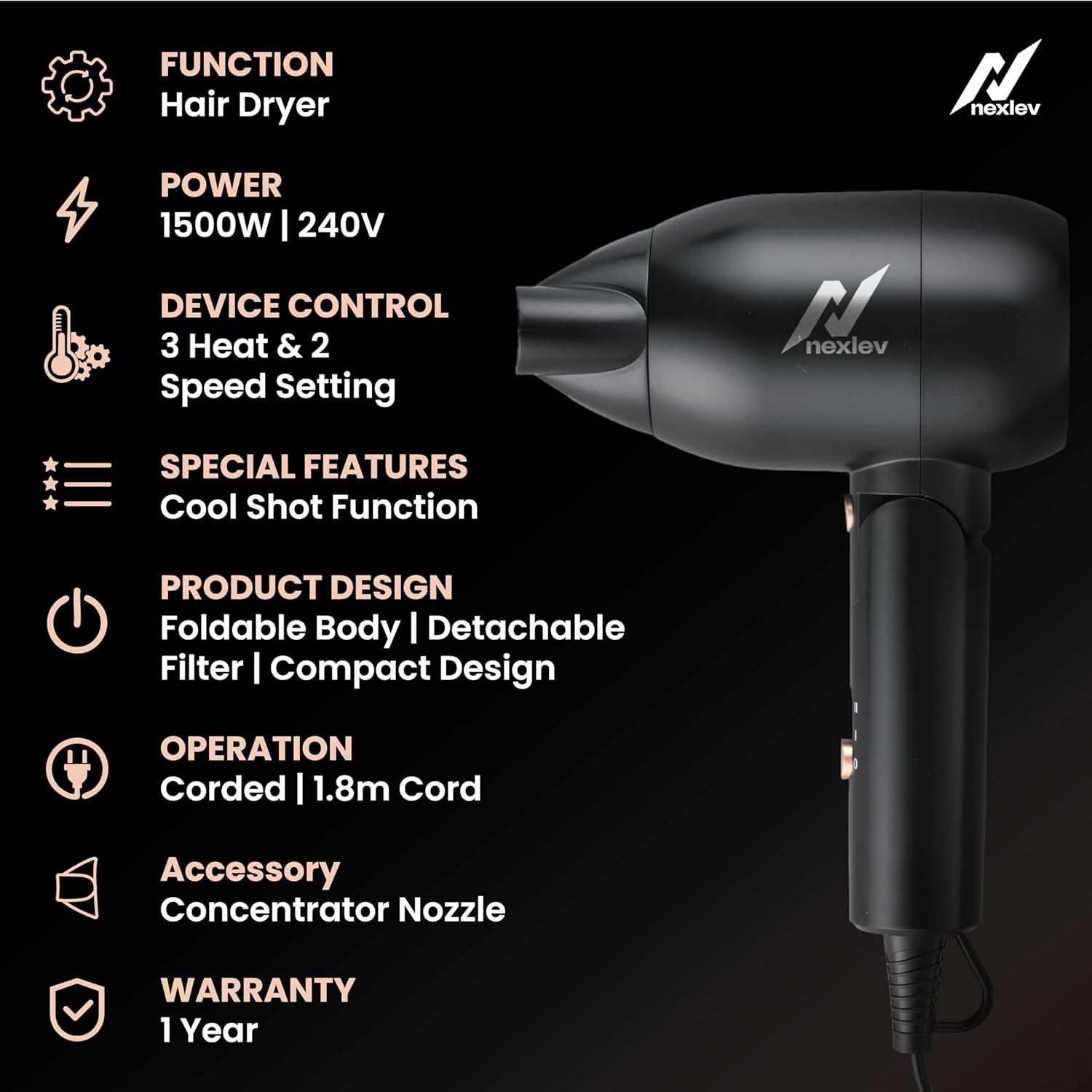 Hair Dryer For Women | (HD-02 Women) -