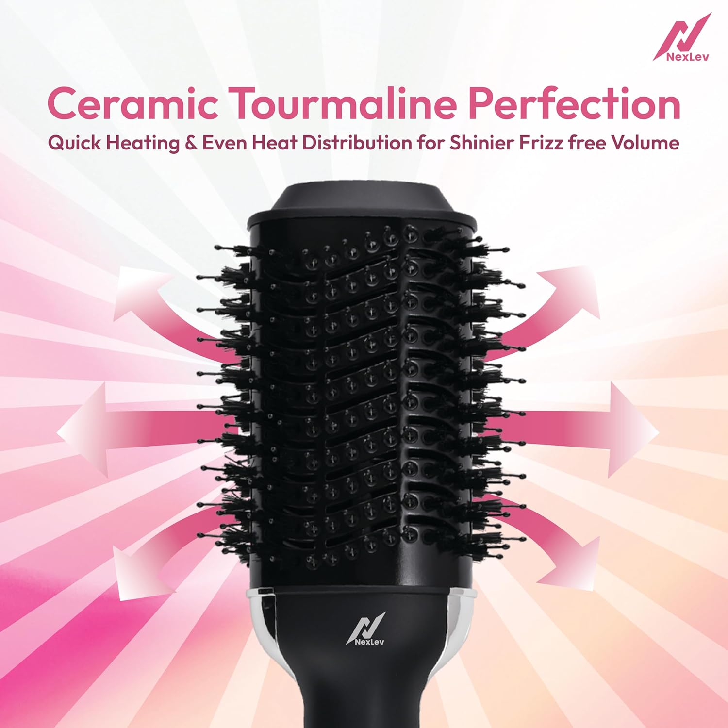 Refurbished -  Nexlev IONIC Volumizer Hair Brush V-01