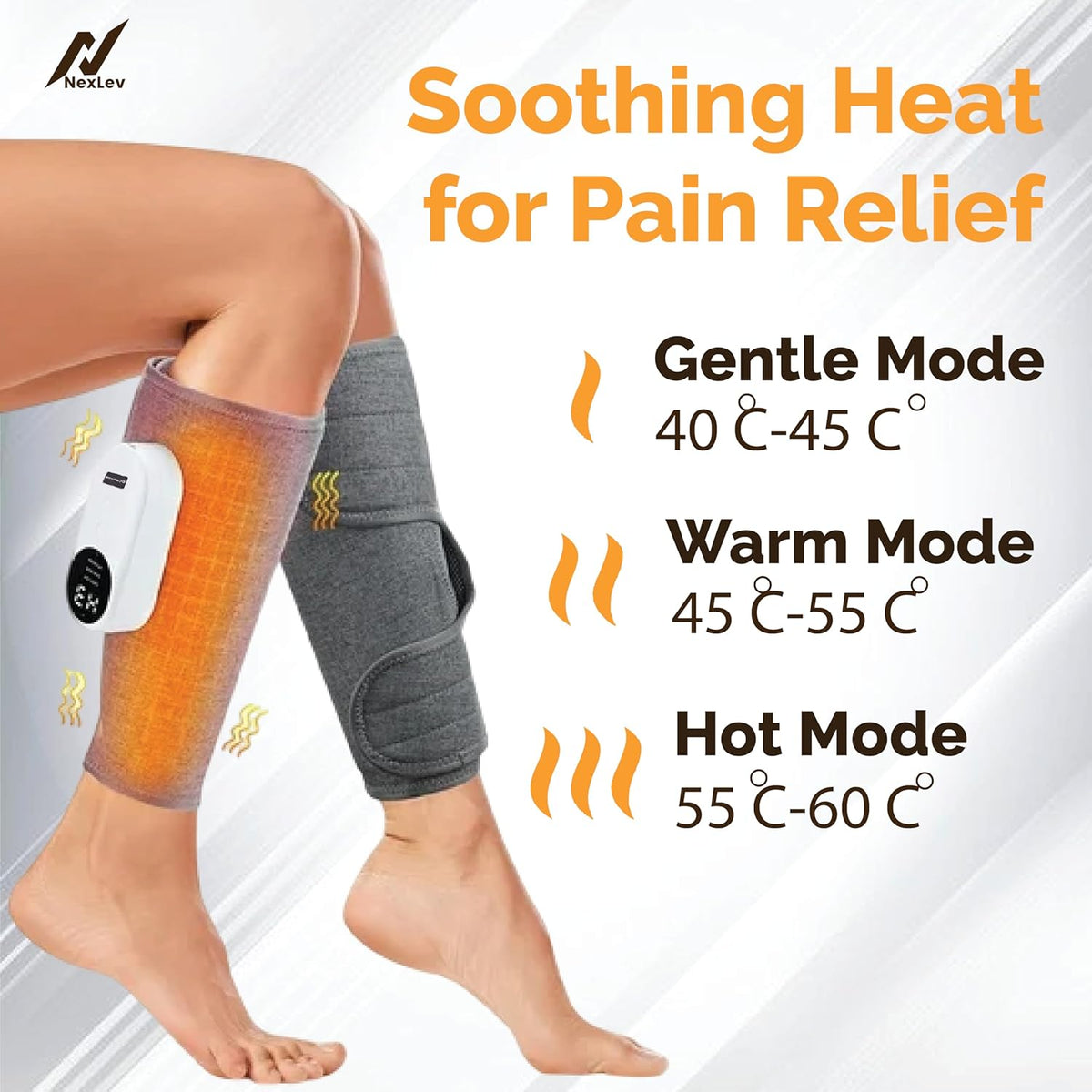 NexLev Daily Use Calf & Leg Massager | Air Compression | Pack of 2 CFM-03